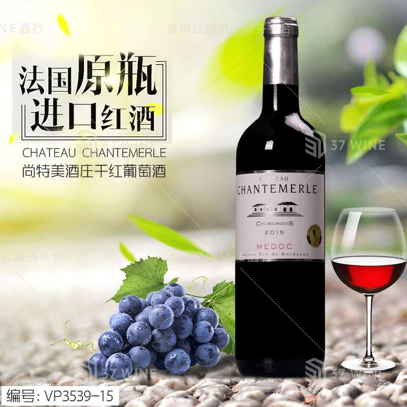 法国红酒 尚特美酒庄干红葡萄酒 CHATEAU CHANTEMERLE