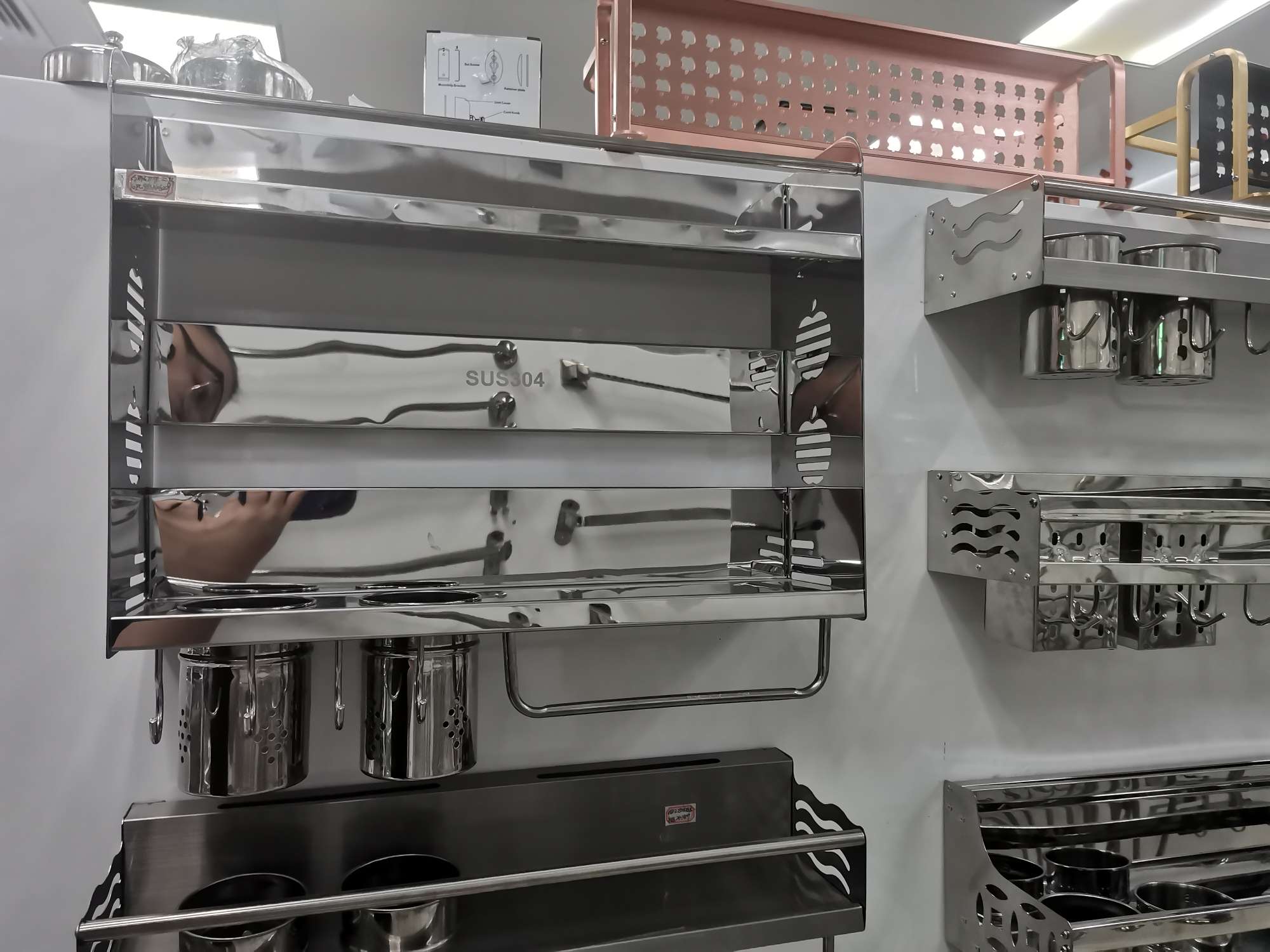 调味架 厨房置物架
 刀架白底实物图