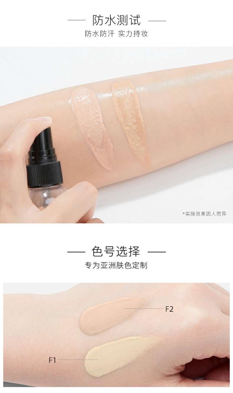 Evra Artist's Confident Makeup conceals Foundation 1# Ivory White 2# Skin Tone Application Scenario