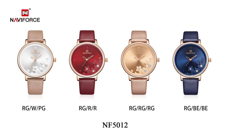 Lingxiang NAVI leather strap diamond dial women's waterproof Watch Specification image