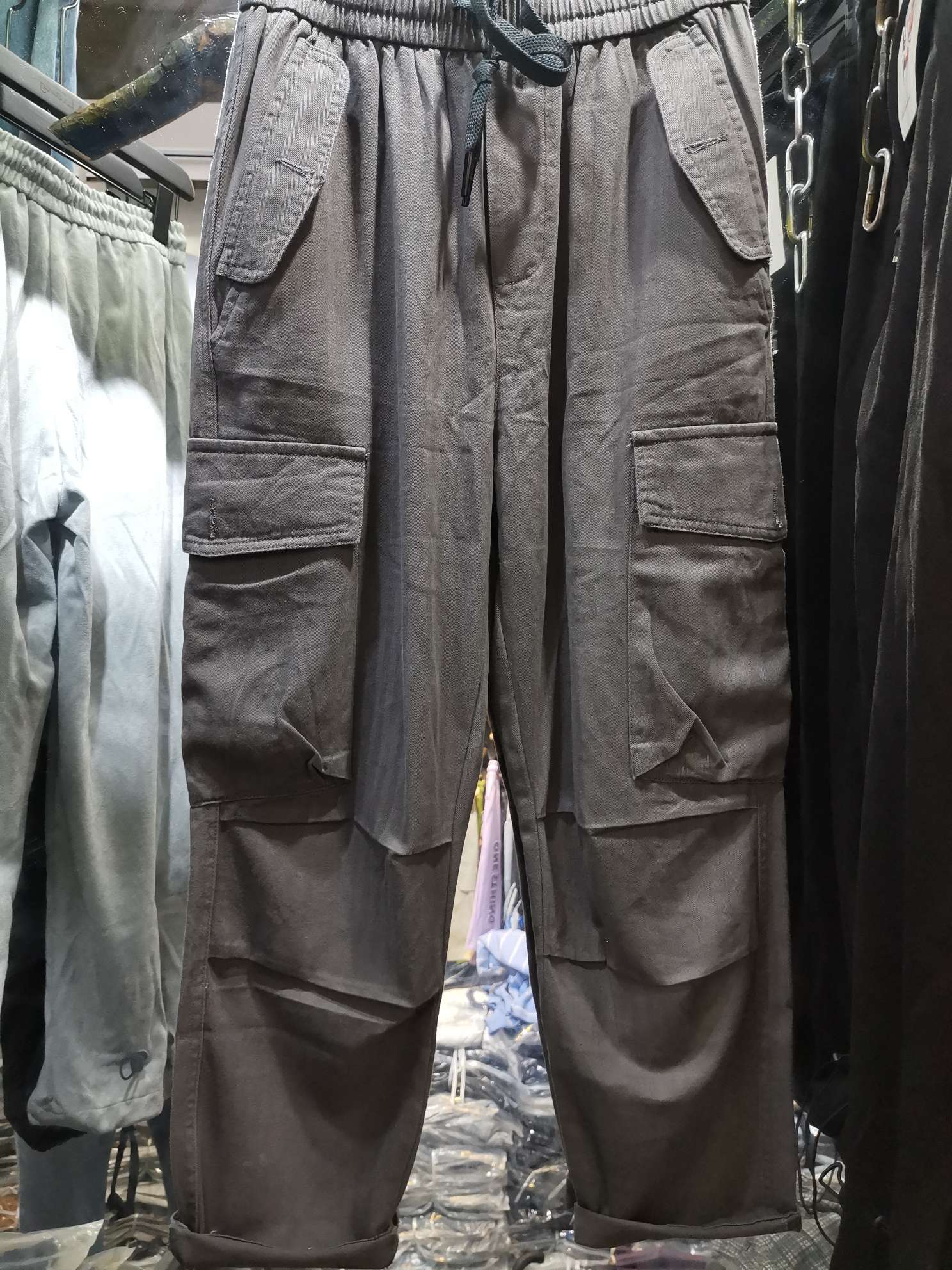 2020 Korean loose cargo pants thumbnail