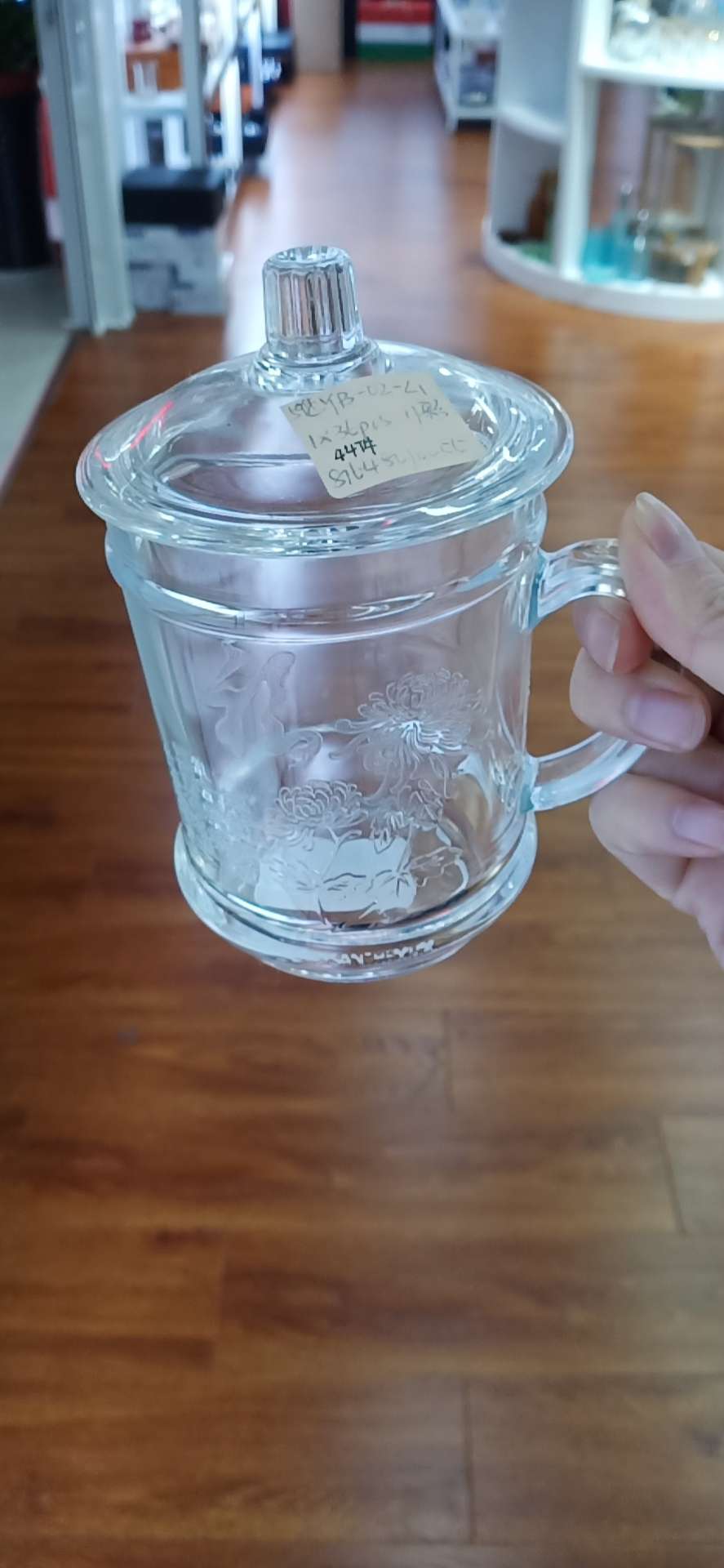 Personalized lead-free glass For hotel use milk cup CYB-02-L1 thumbnail