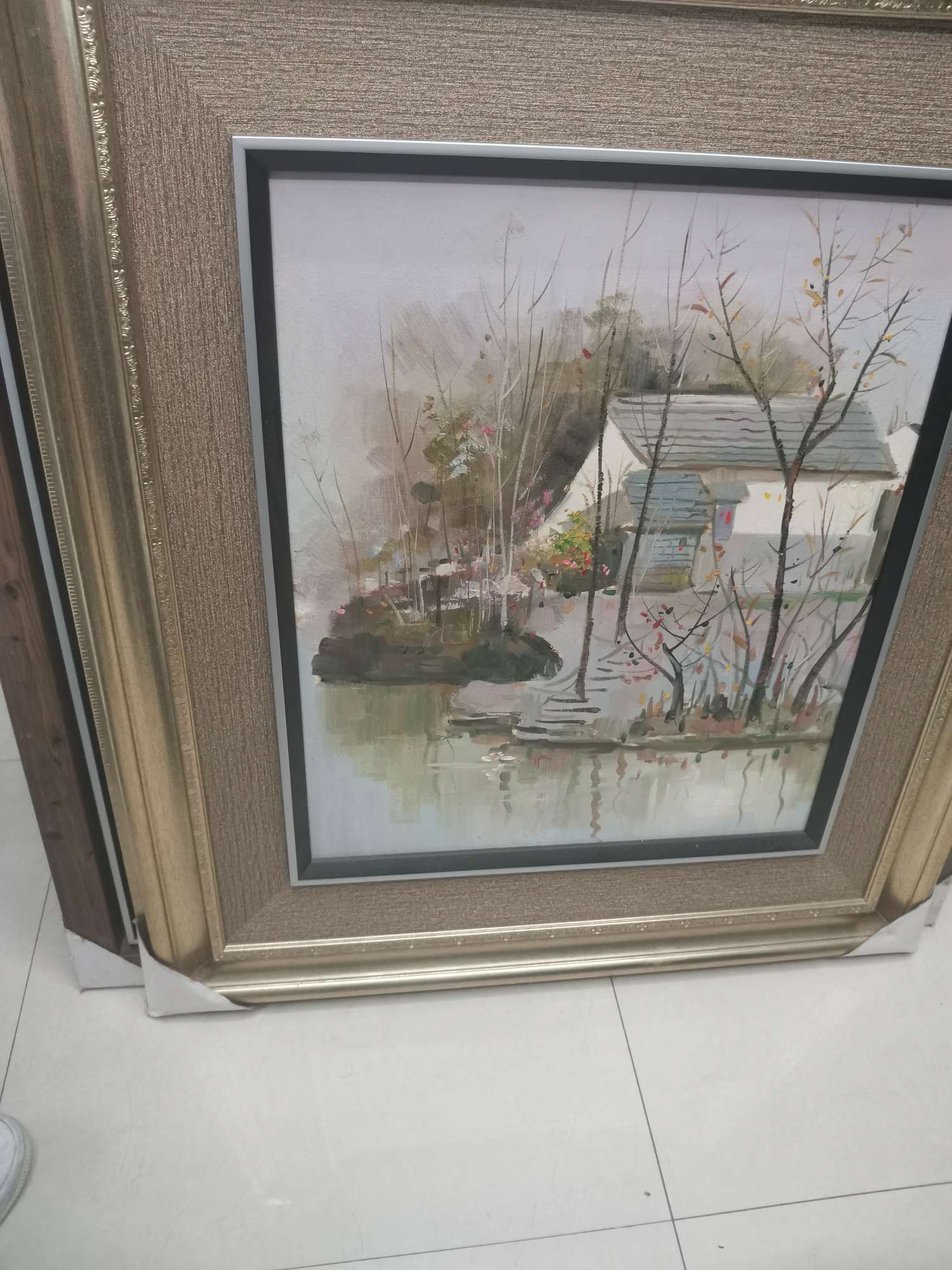 彩度手绘欧式卉玄关餐厅油画竖版挂画 客厅过 道背景墙装饰好看高雅