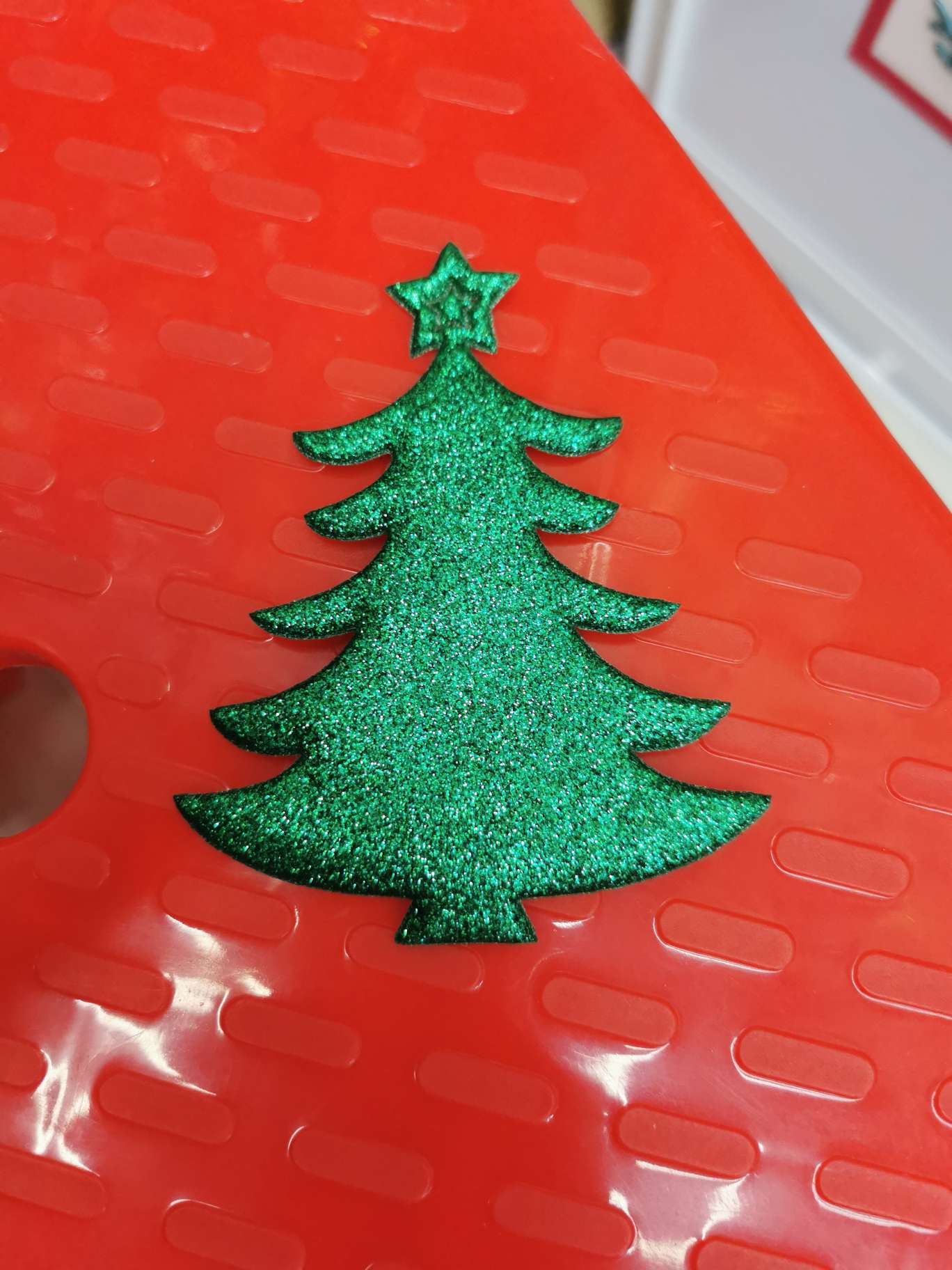 pu fine gold powder 11.5 cm five-pointed star Christmas tree