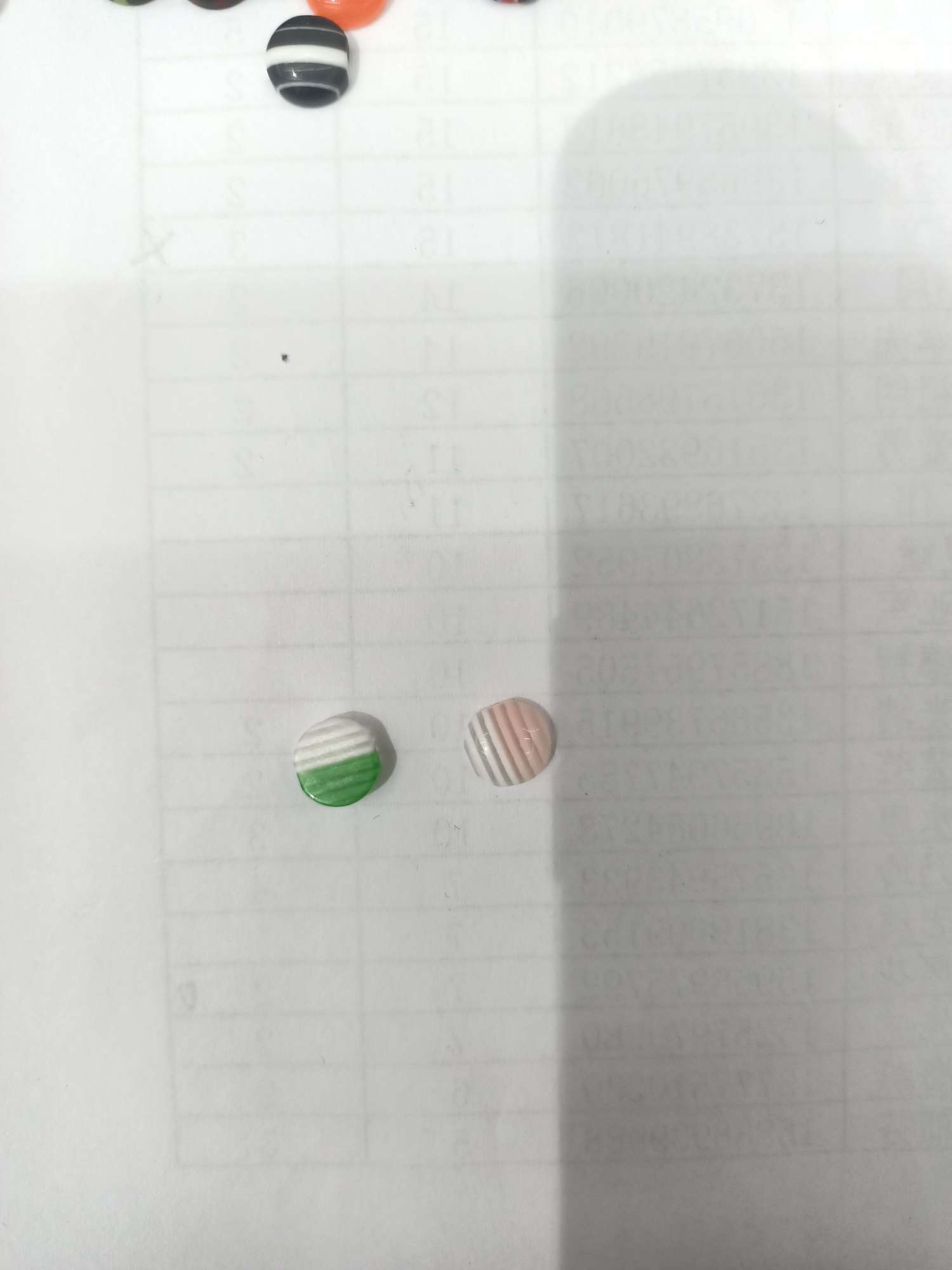 6Mm Half-Side Color Striped Resin details Picture