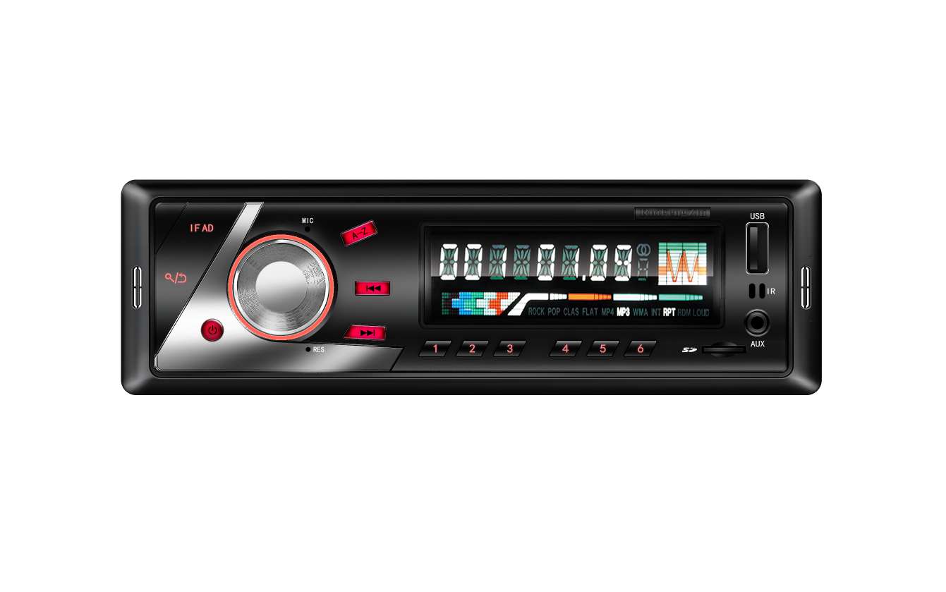 Coche single fijo bluetooth tarjeta plug machine MP3