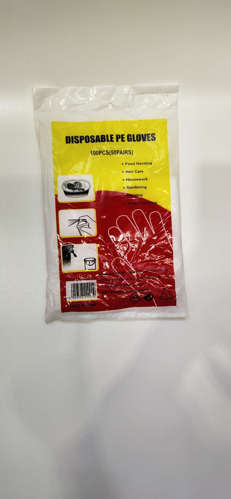 Disposable glove protection