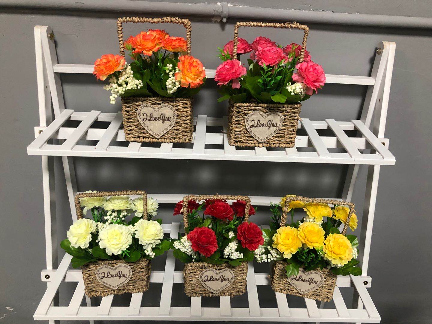 Nordic ins artificial flower potted plant ornaments, artificial flower table placement, potted table, entrance hall, fresh and simple floral art