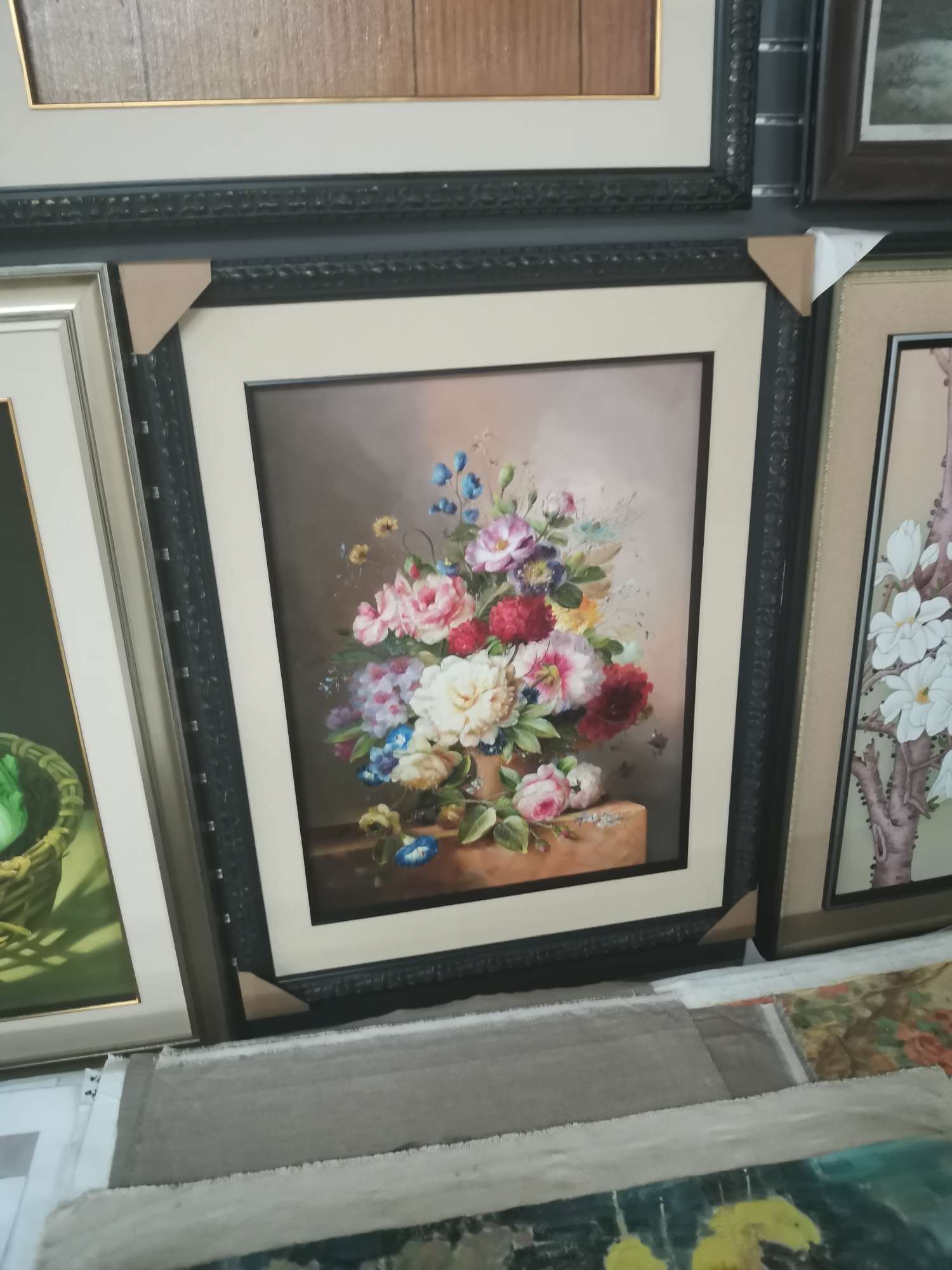 European-style solid wood oil painting frame, custom-made oil painting outer frame, watercolor sketch mounting puzzle frame