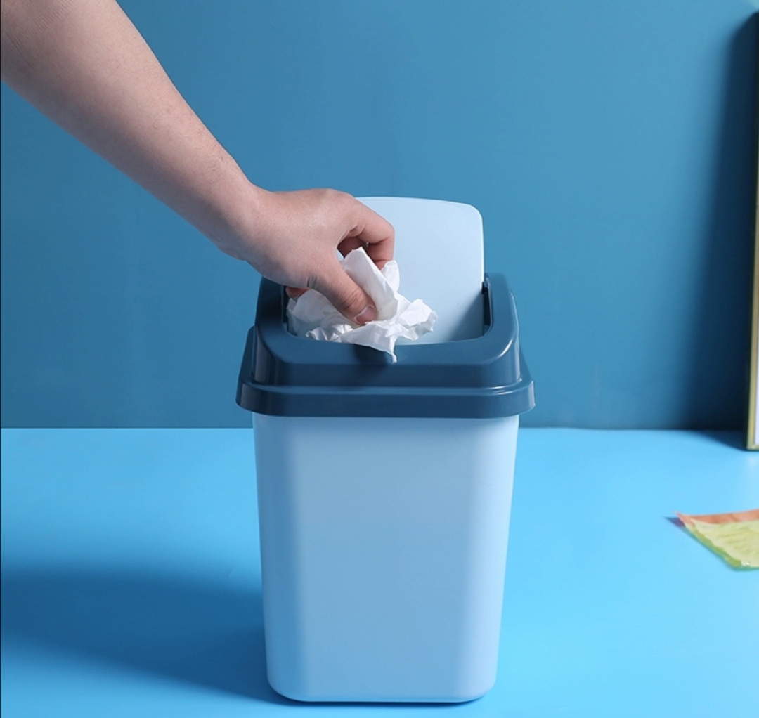 Table top mini dustbin mini dustbin double 6200 square color pail Specification drawing