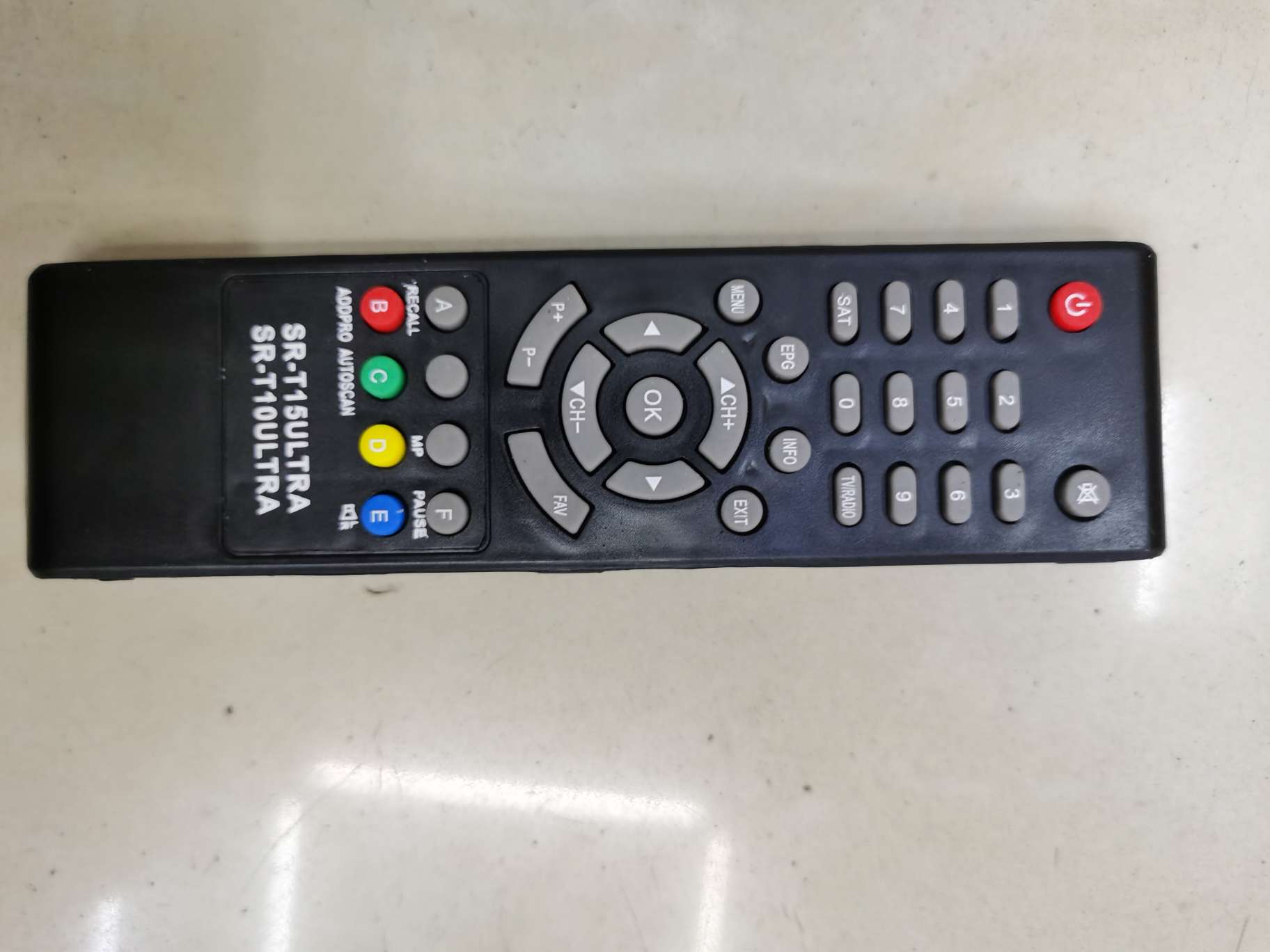Sr-t10. Sr-t15 is suitable for SAMSAT set-top box remote control
