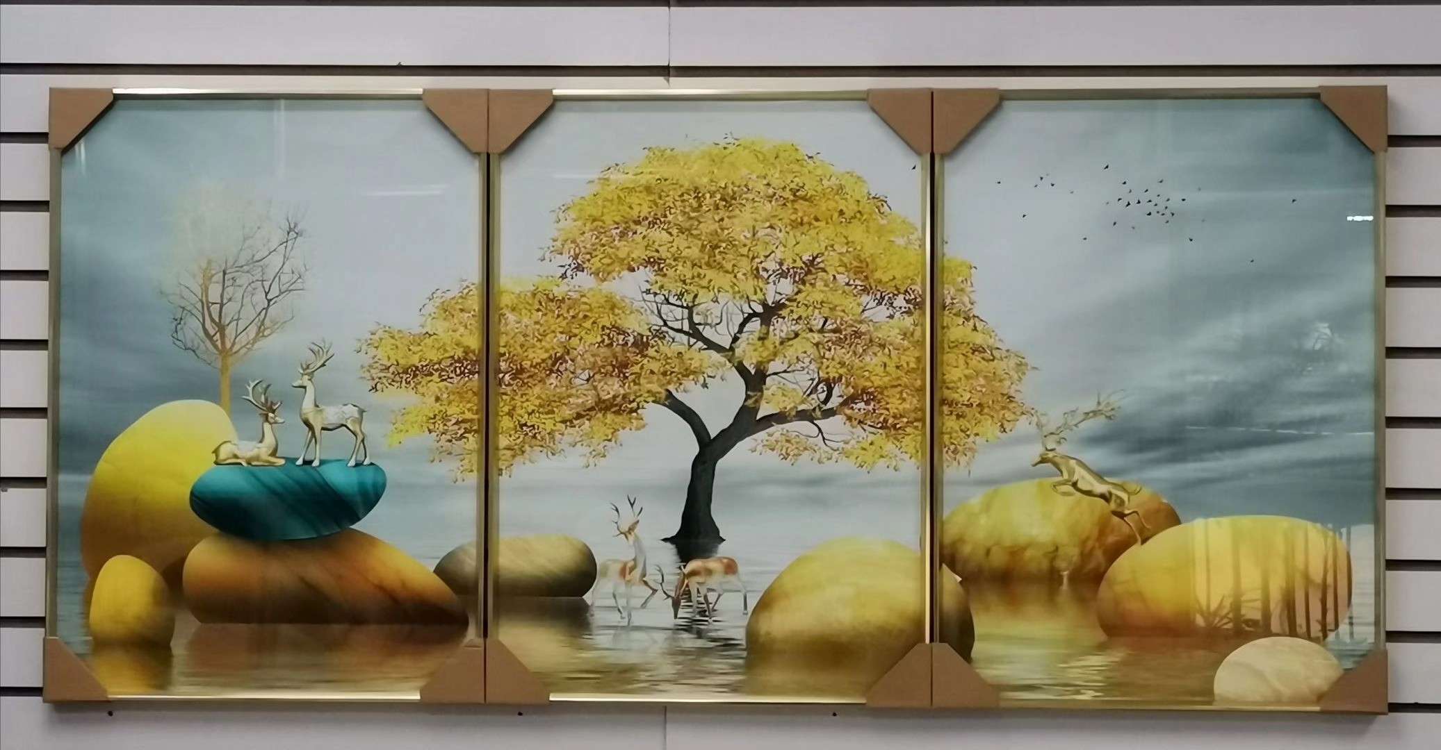 装饰画白底实物图