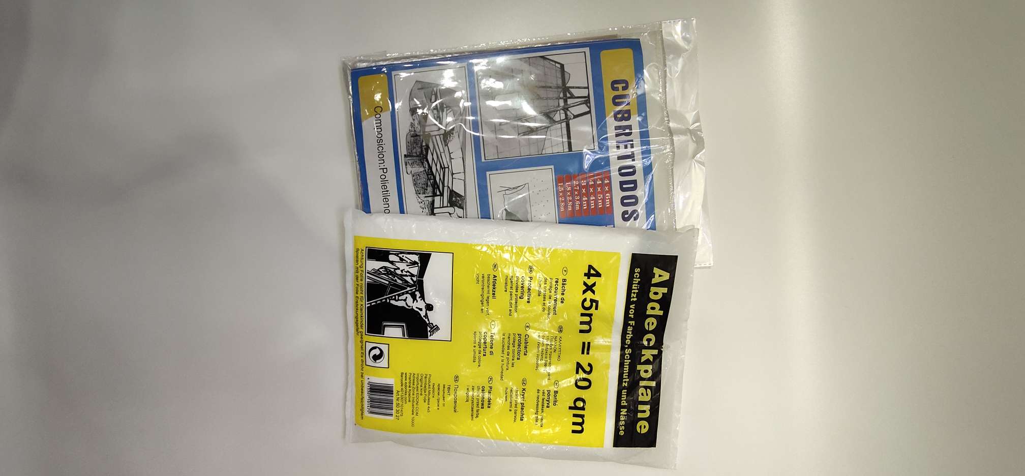 Plastic disposable protective dust cloth thumbnail