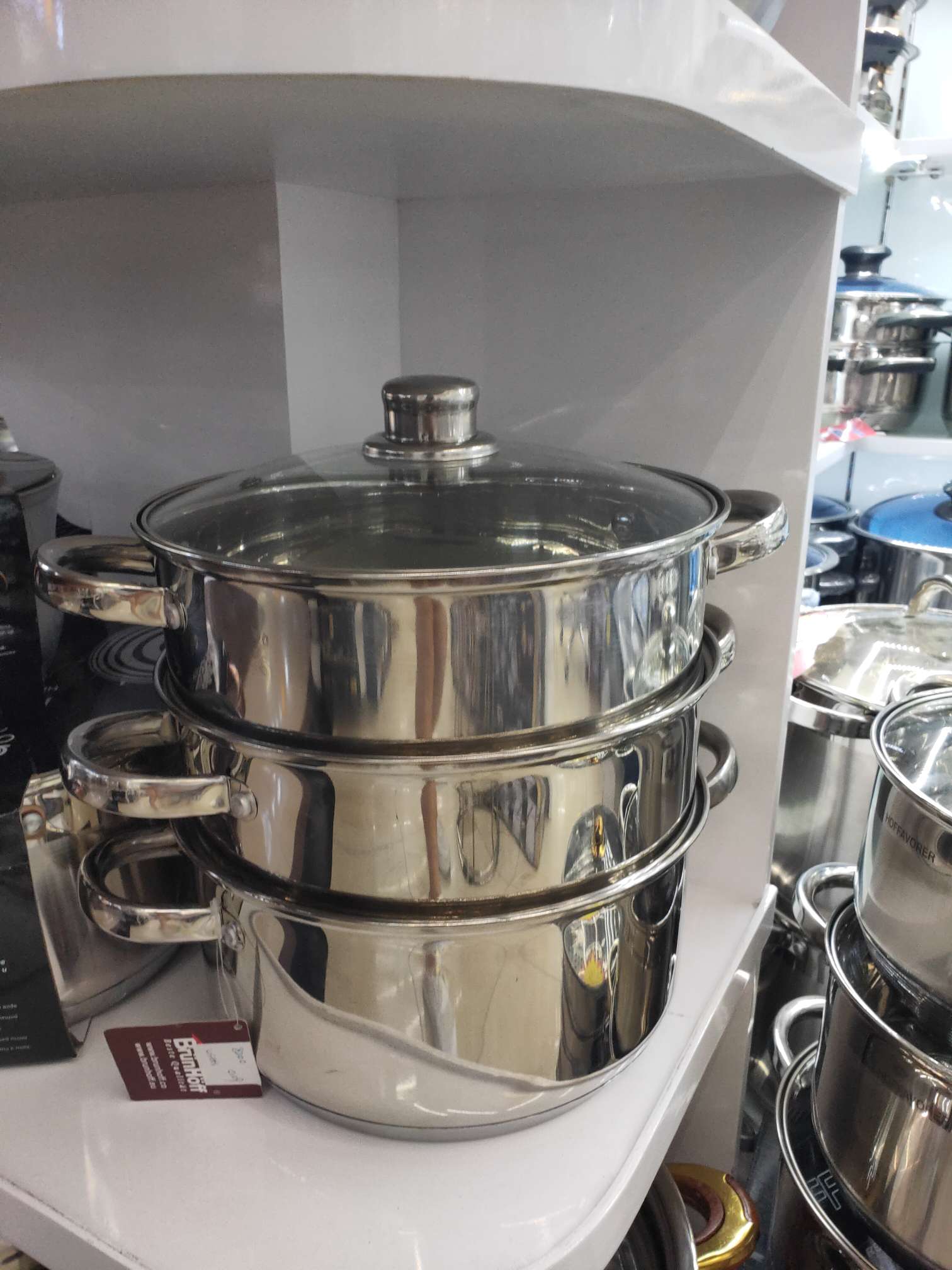 Stainless steel three-layer steamer 24 thickened steamer, household stainless steel color silver steamer for steaming buns and steamed buns, multi-layer large thickened steamer, household stainless steel color silver steamer for steaming buns and steamed buns, multi-layer large steamer