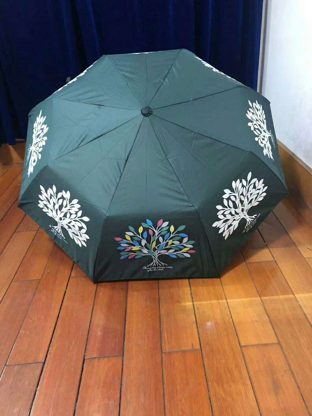 厂家直销：彩色遇水变色，直柄和折伞可以订做，量大可优惠！！白底实物图