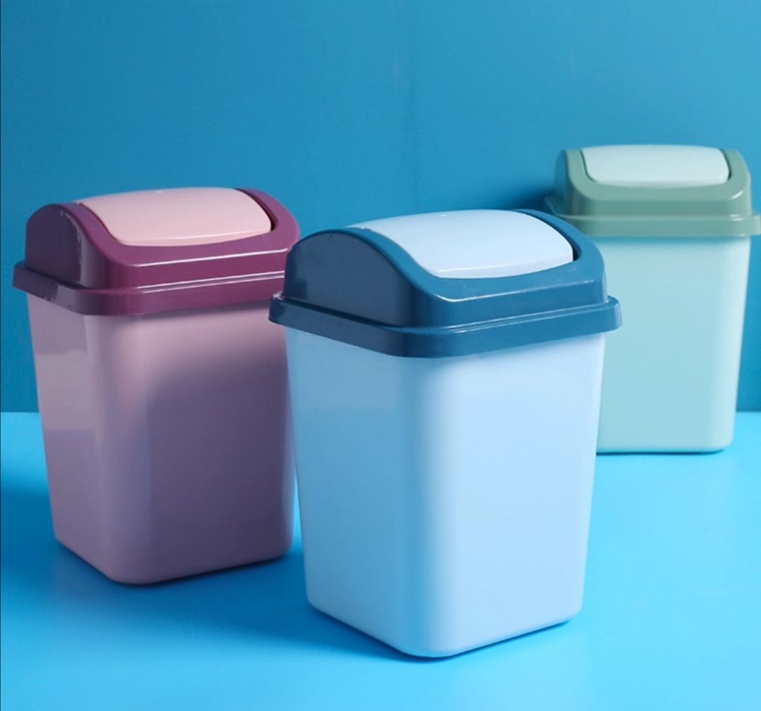 Table top mini dustbin mini dustbin double 6200 square color pail details Picture
