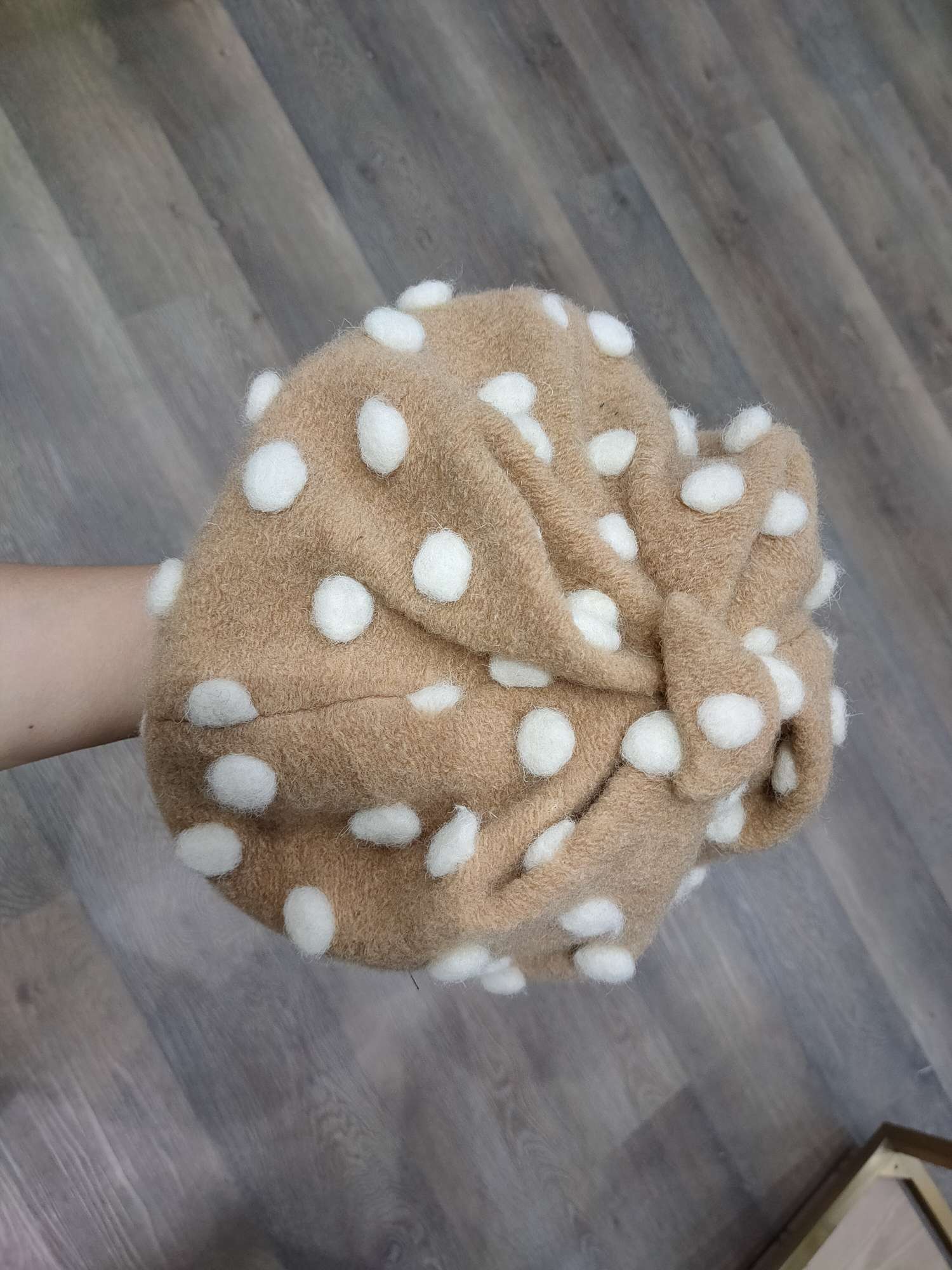 Qiuqiu cashmere hat, autumn and winter cloth hat