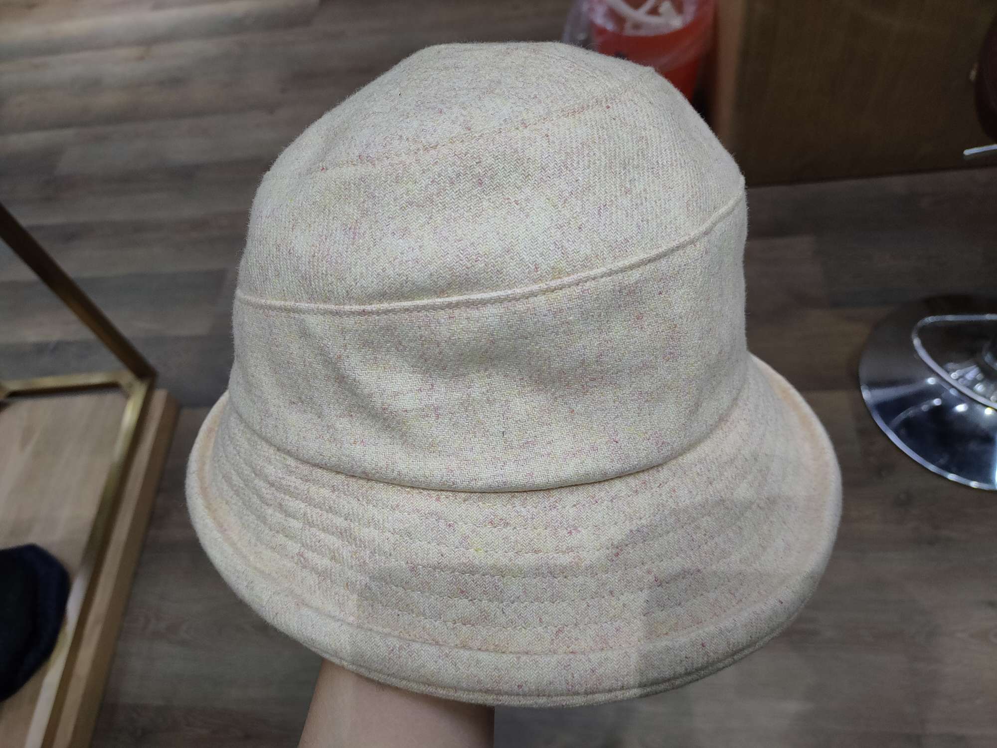 素色帽子米色