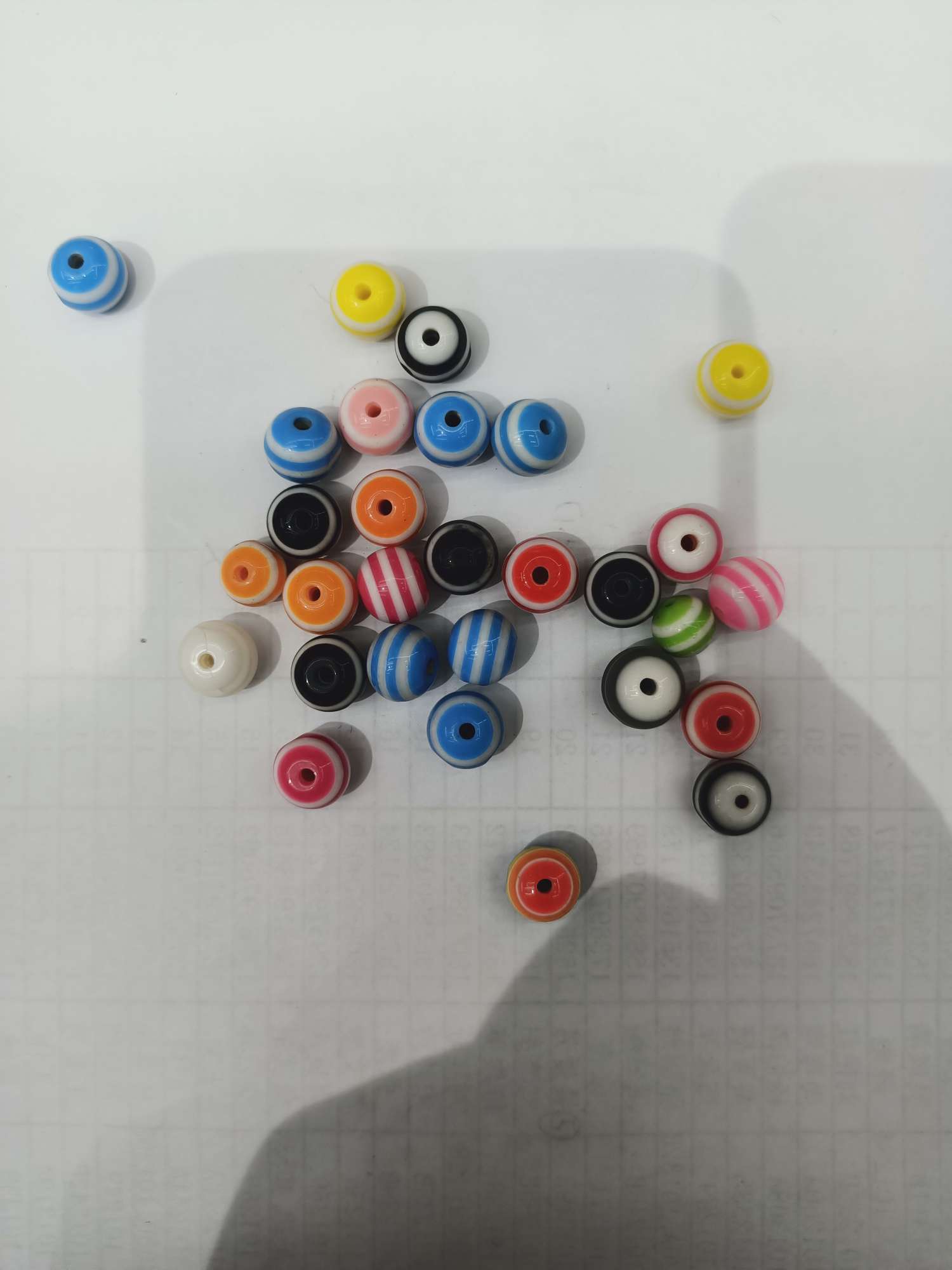 8Mm Striped Beads
