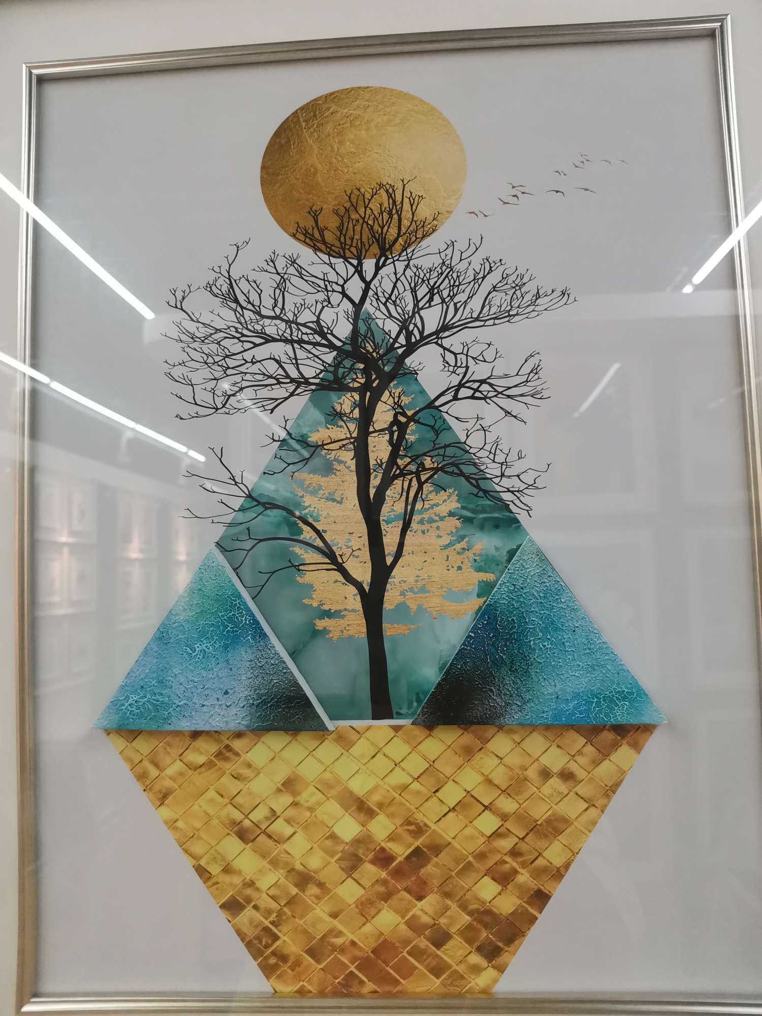 玄关装饰 画走廊竖版入门北欧式过道进门壁画挂画玄幻背景墙画