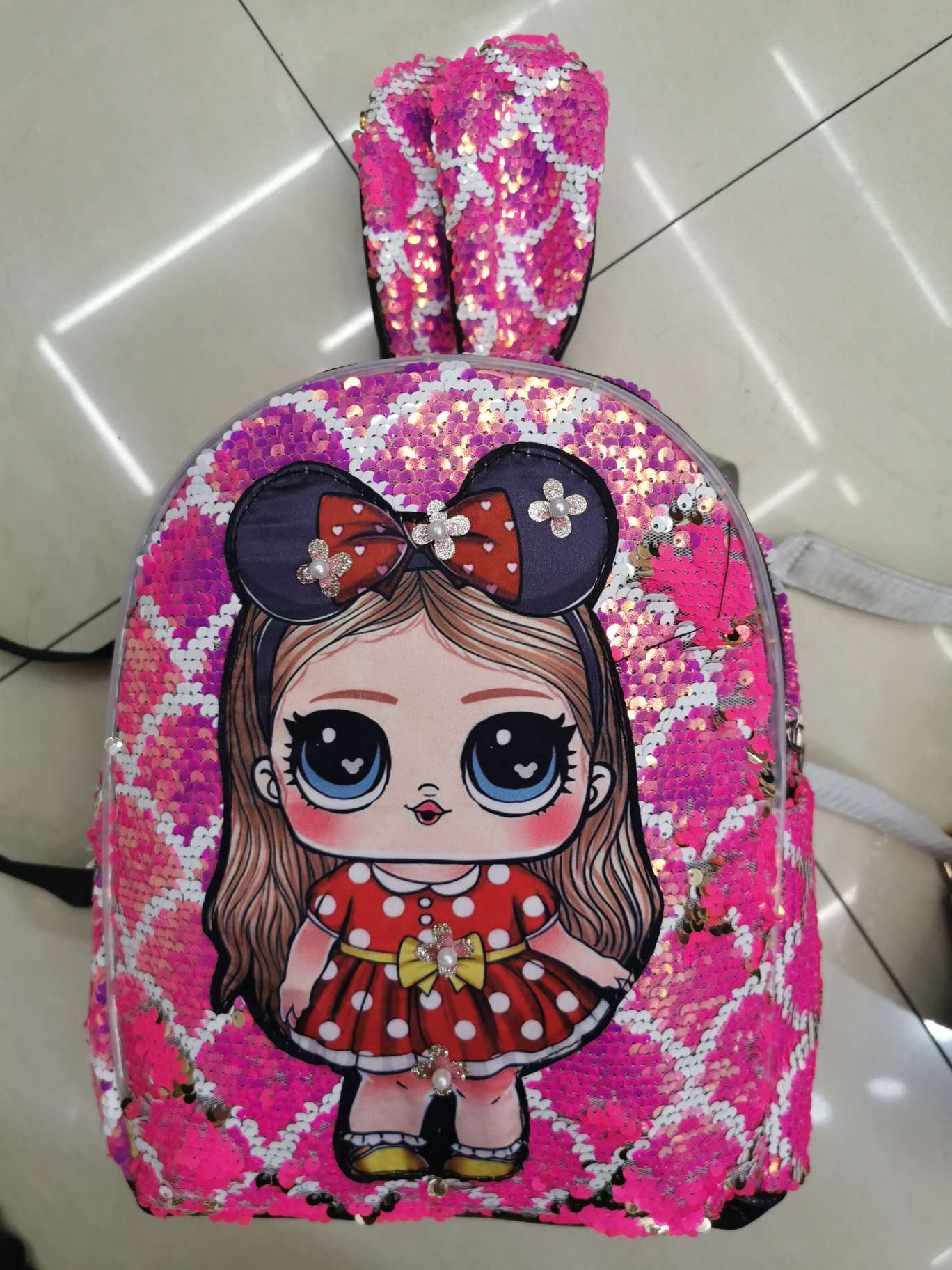 Double-sided sequined doll bag details Picture