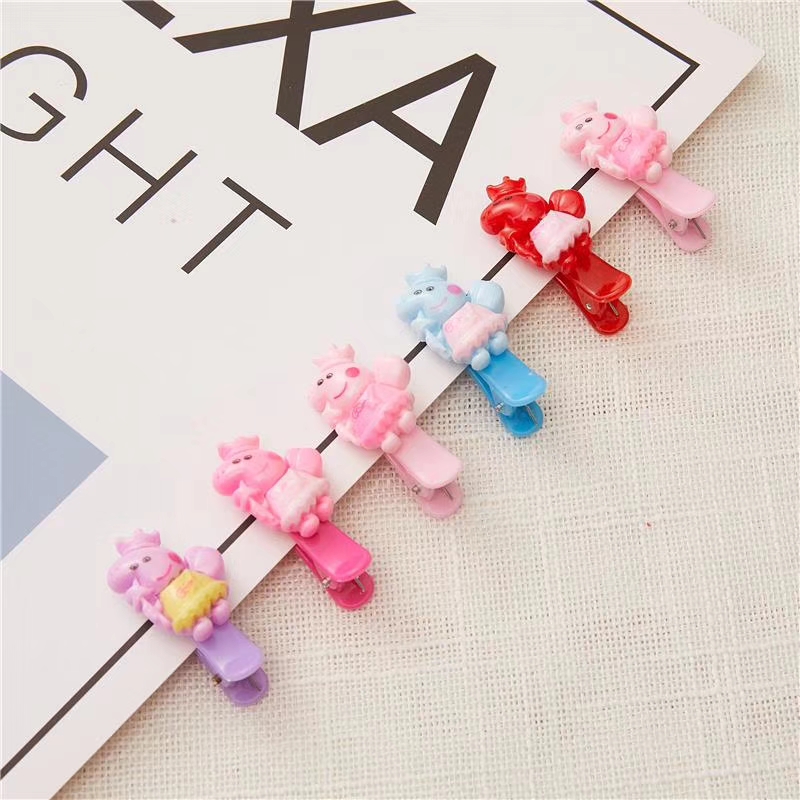 Children's hair clips, cute cartoon hair clips for baby girls, small gifts that won't damage hair, bangs clips, side clips, headwear and hair ties details Picture