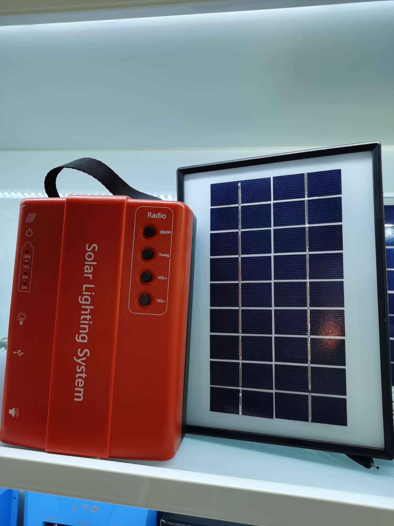 Orange solar lighting system