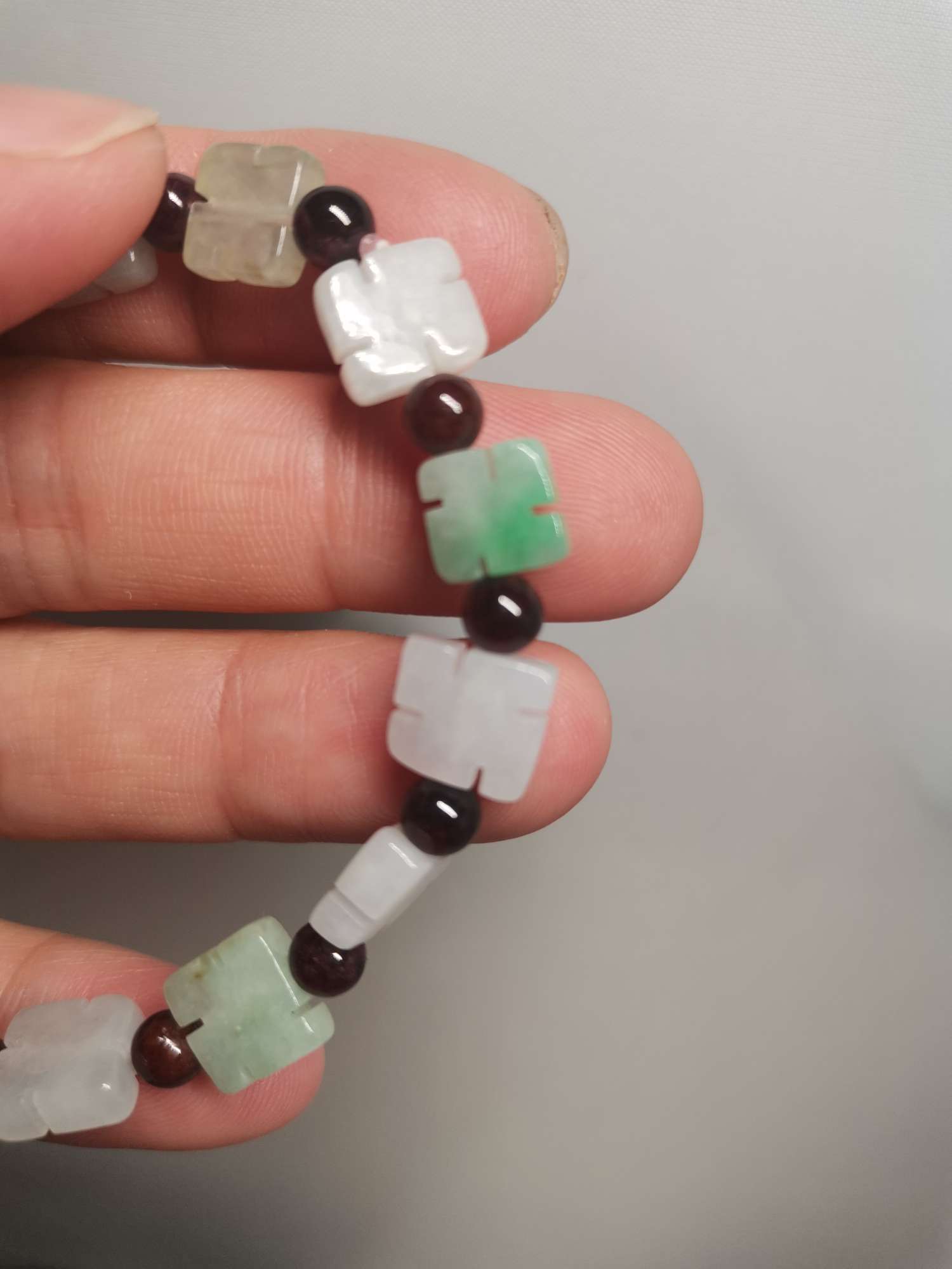 Myanmar jade jade. Pulsera buddha light Specification image