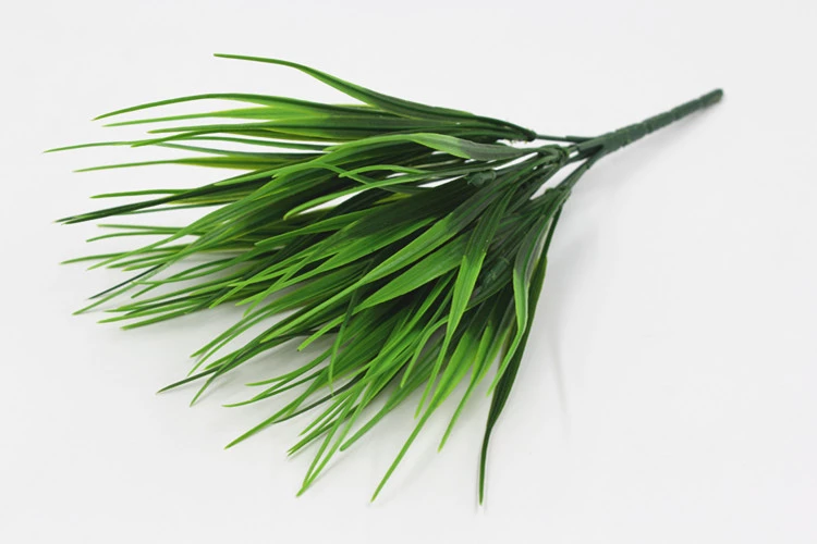 现货供应假花绿植盆栽隔断栅栏装饰塑料仿真草假草秧苗详情图7