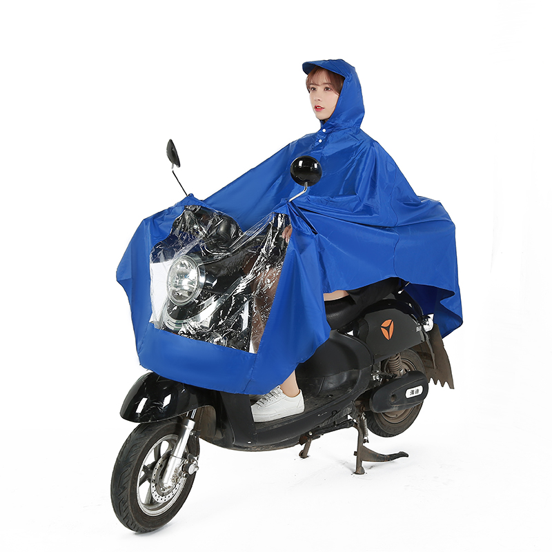 摩托车电瓶车牛津布双头男女通用雨披雨衣双人568详情图4