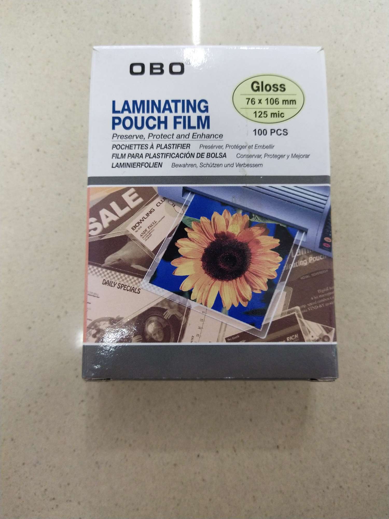 OBO card film Plastic film photo Plastic film/plastic photo Thermoplastic film 76*106*125