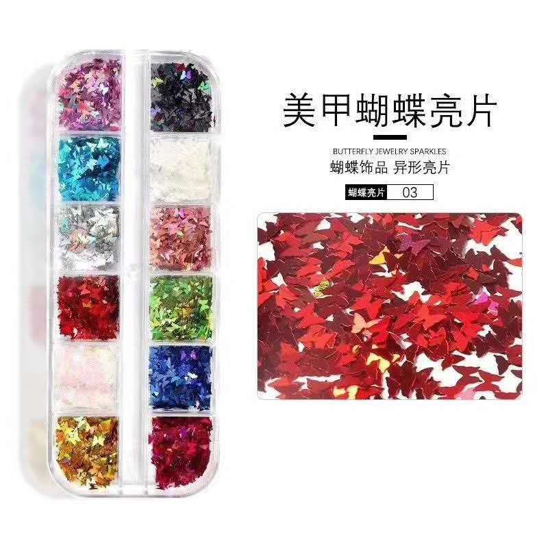 闪光粉，用于DIY，服装装饰。美甲。产品图