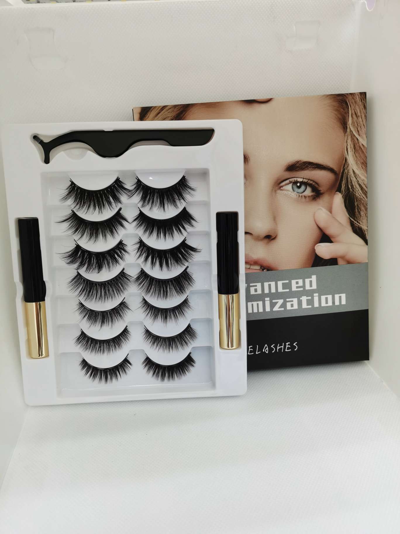 Seven pairs of eyelash strap magnet eyeliner with clips thumbnail