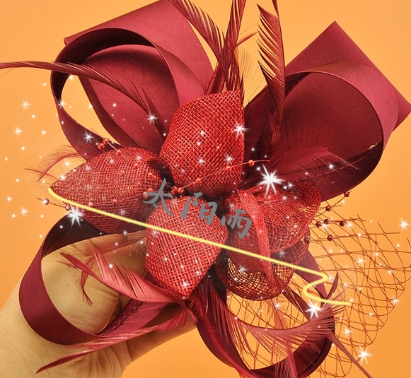 Elastic yarn nets, dress head-dress insignia on a cap 🌸! full figure