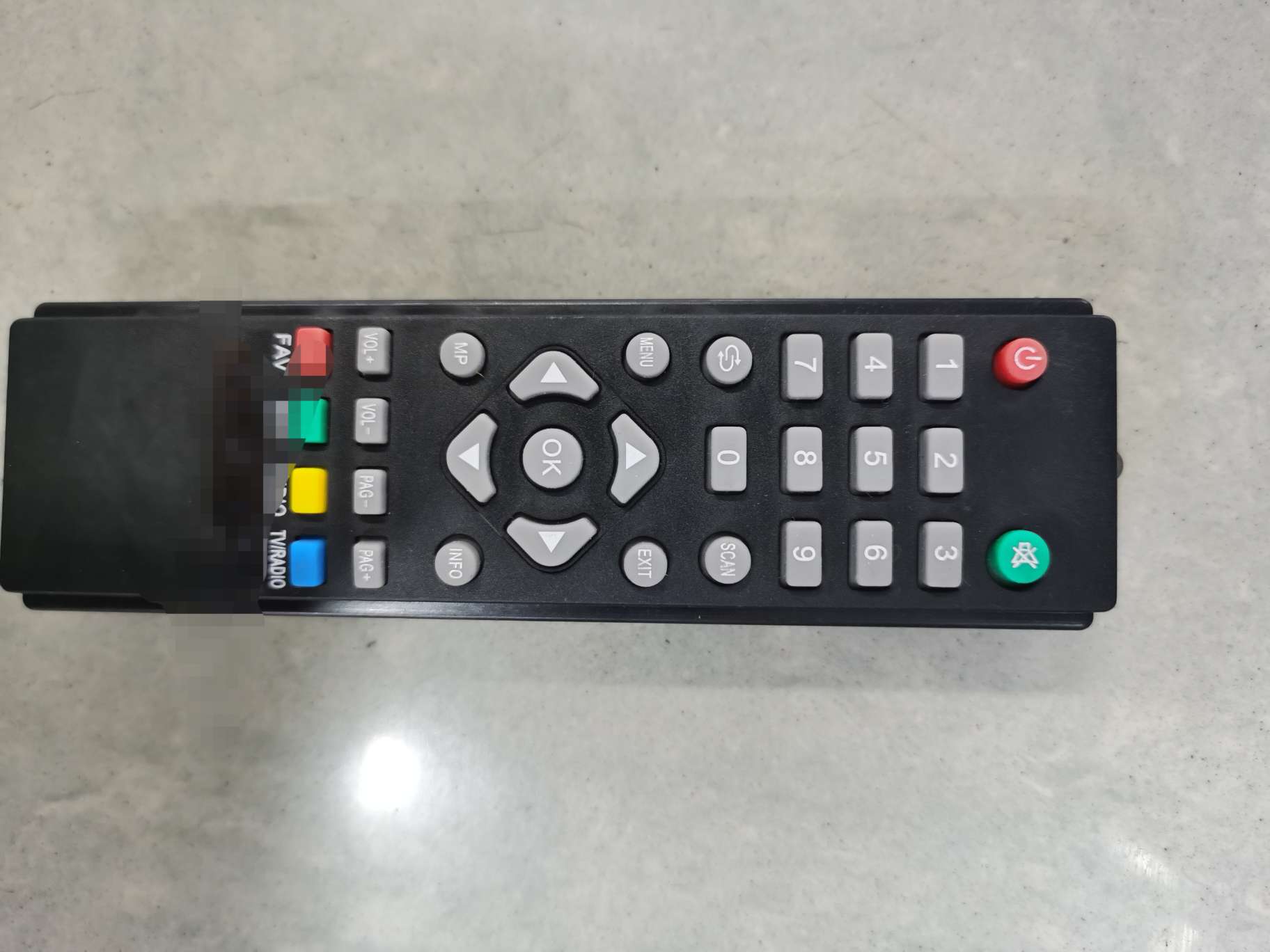 The S4 works with the SAM SAT SET-top box TV remote control