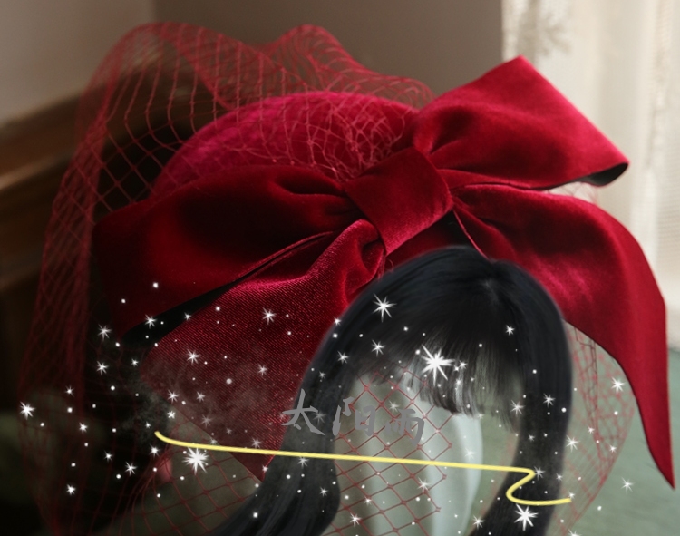 Creative Headwear flower elastic gauze net Elastic net flower fishing net handicraft accessories (excluding hats) details Picture
