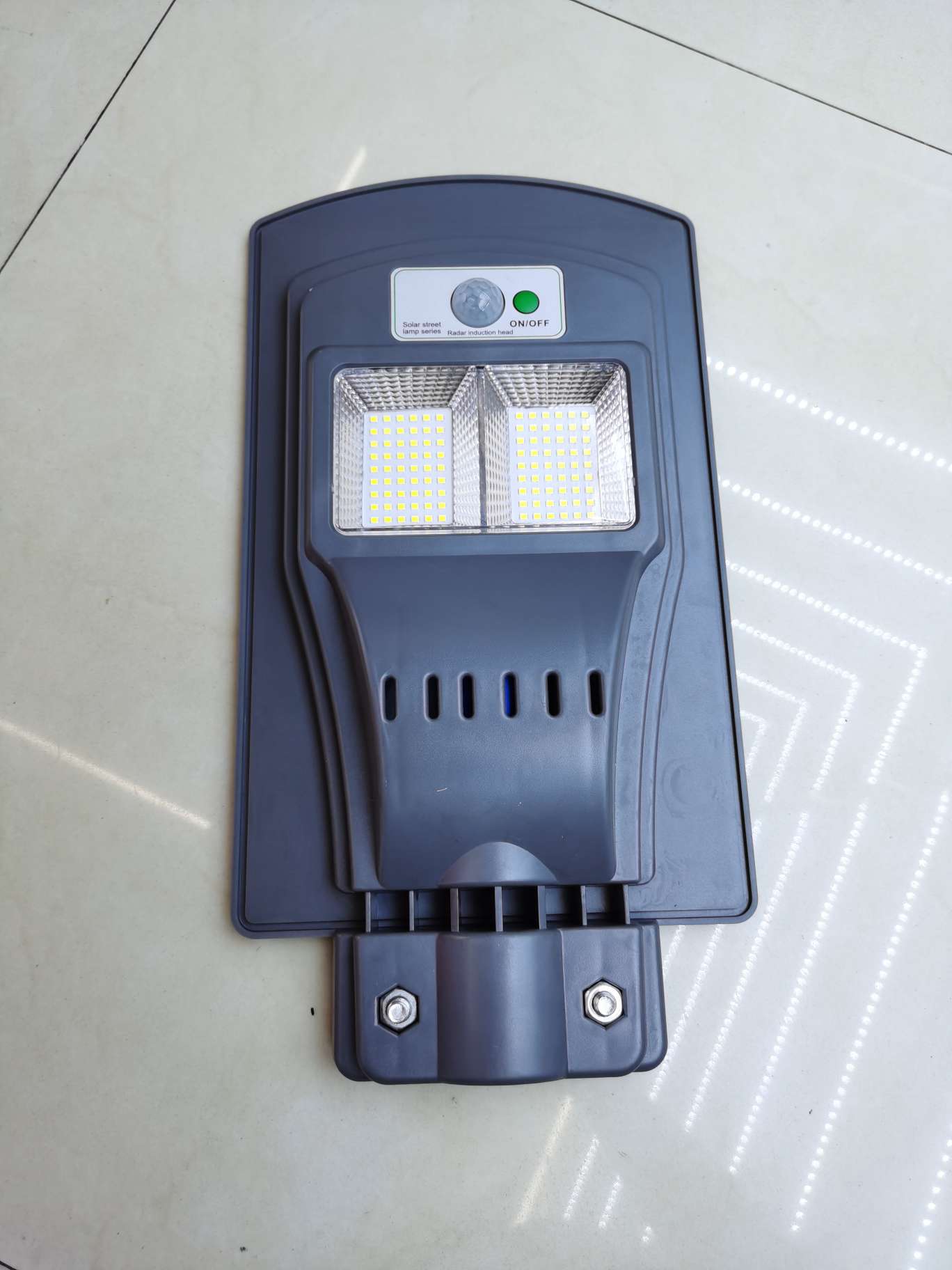 Grey 20w solar street lamp