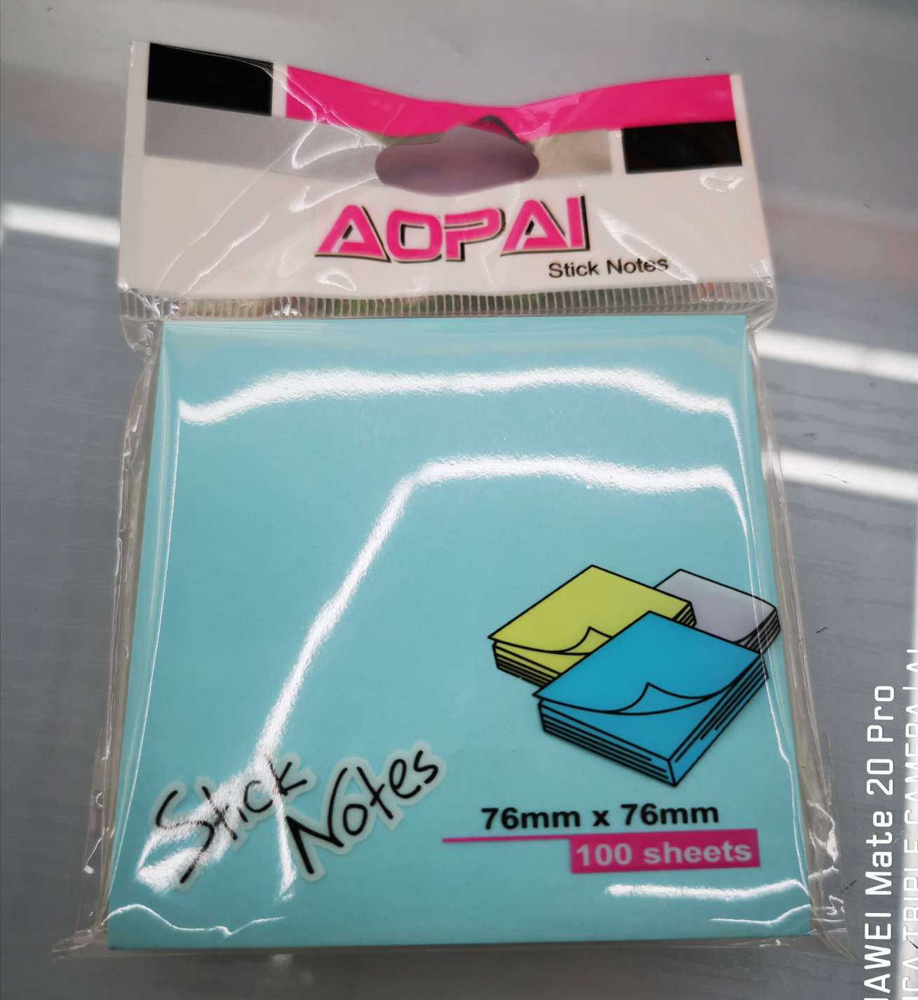 4色100张多用途便签纸76*76办公家庭学习