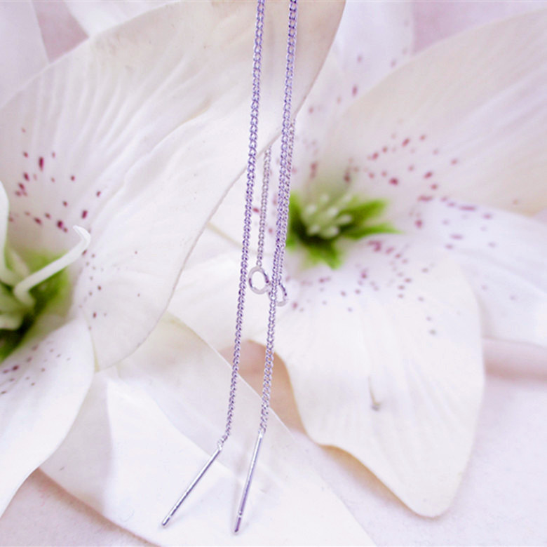 14k金s925纯银diy手工耳环配件 o字链耳线 盒子链耳线半成品材料详情图6