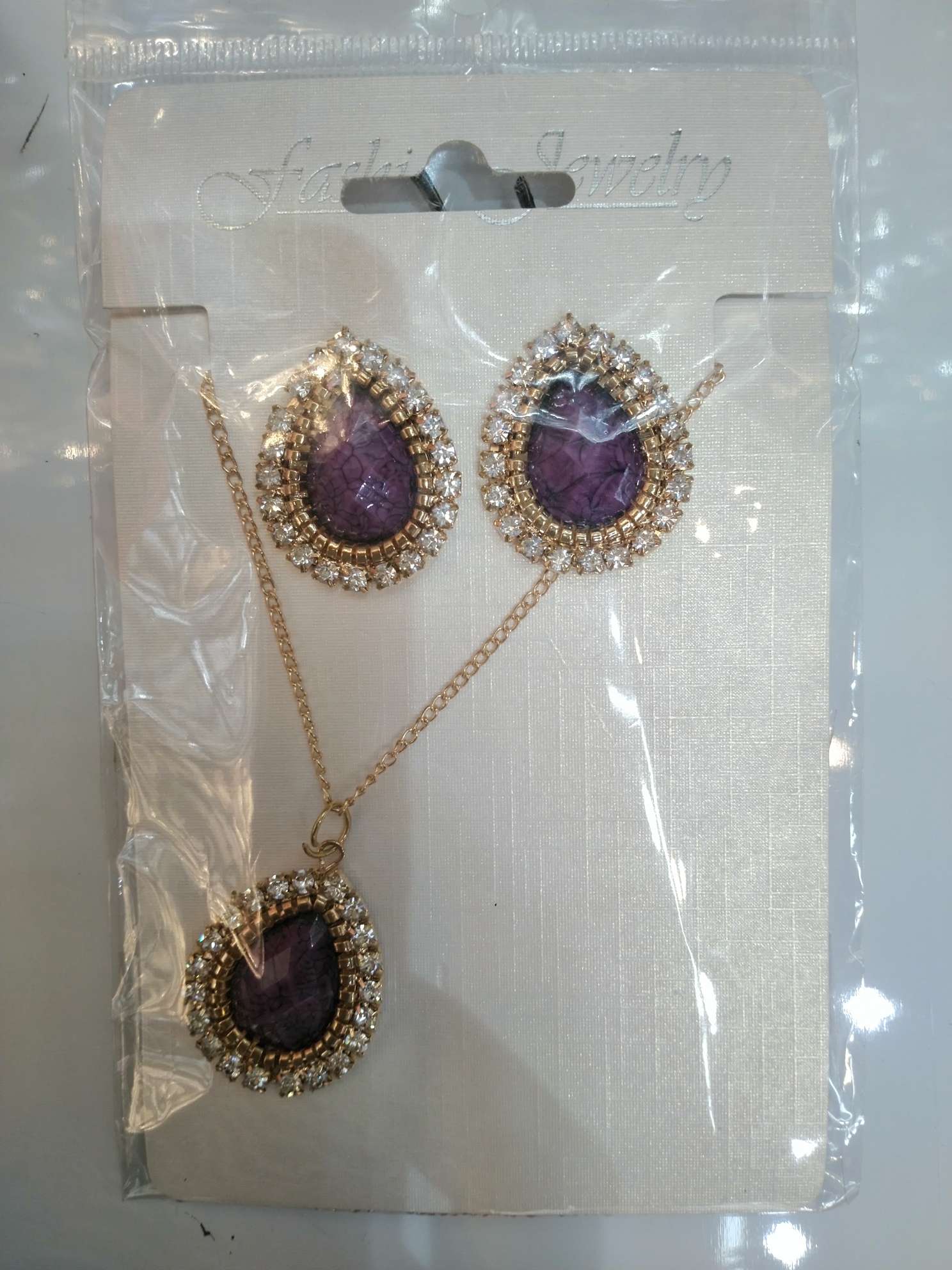 Water drop Turquoise earrings necklace new fashion trend Yi classic jewelry -135 thumbnail