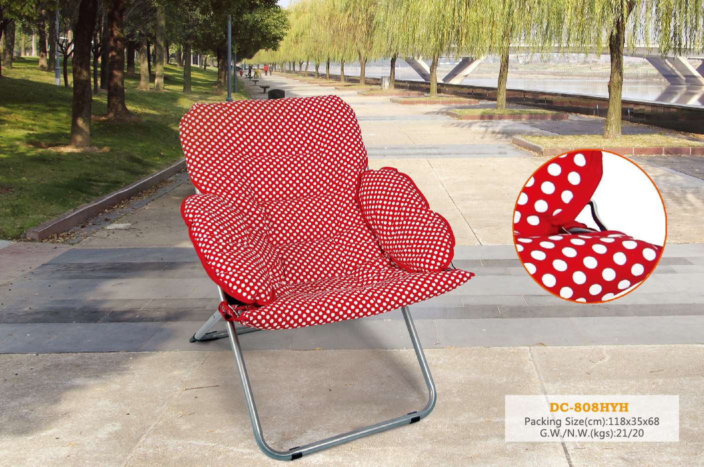 Lazy couch, lounge chair, fold-out home chair, sun chair
