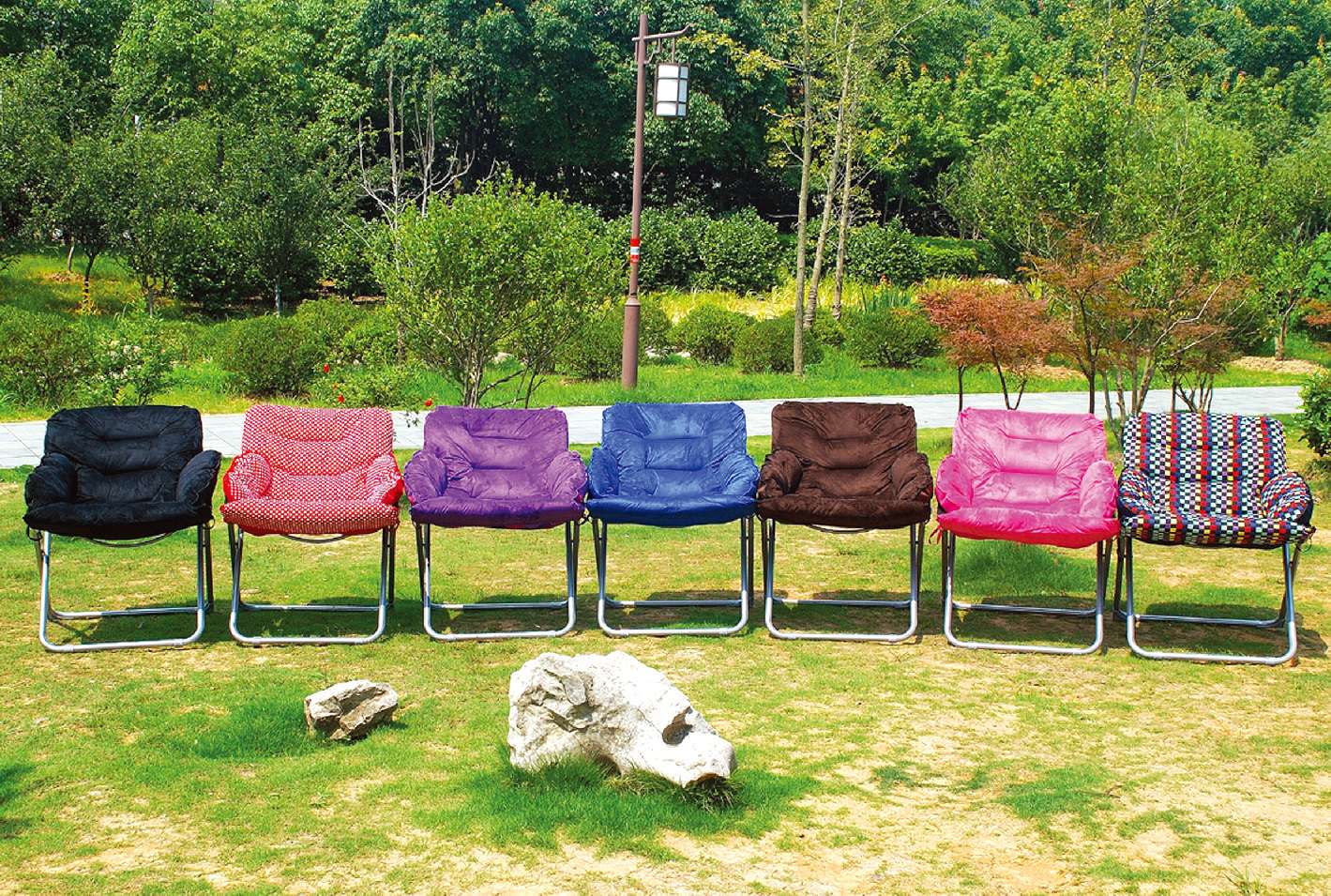 Lazy sofa, lounge chair, folding home chair, sun chair Application Scenario