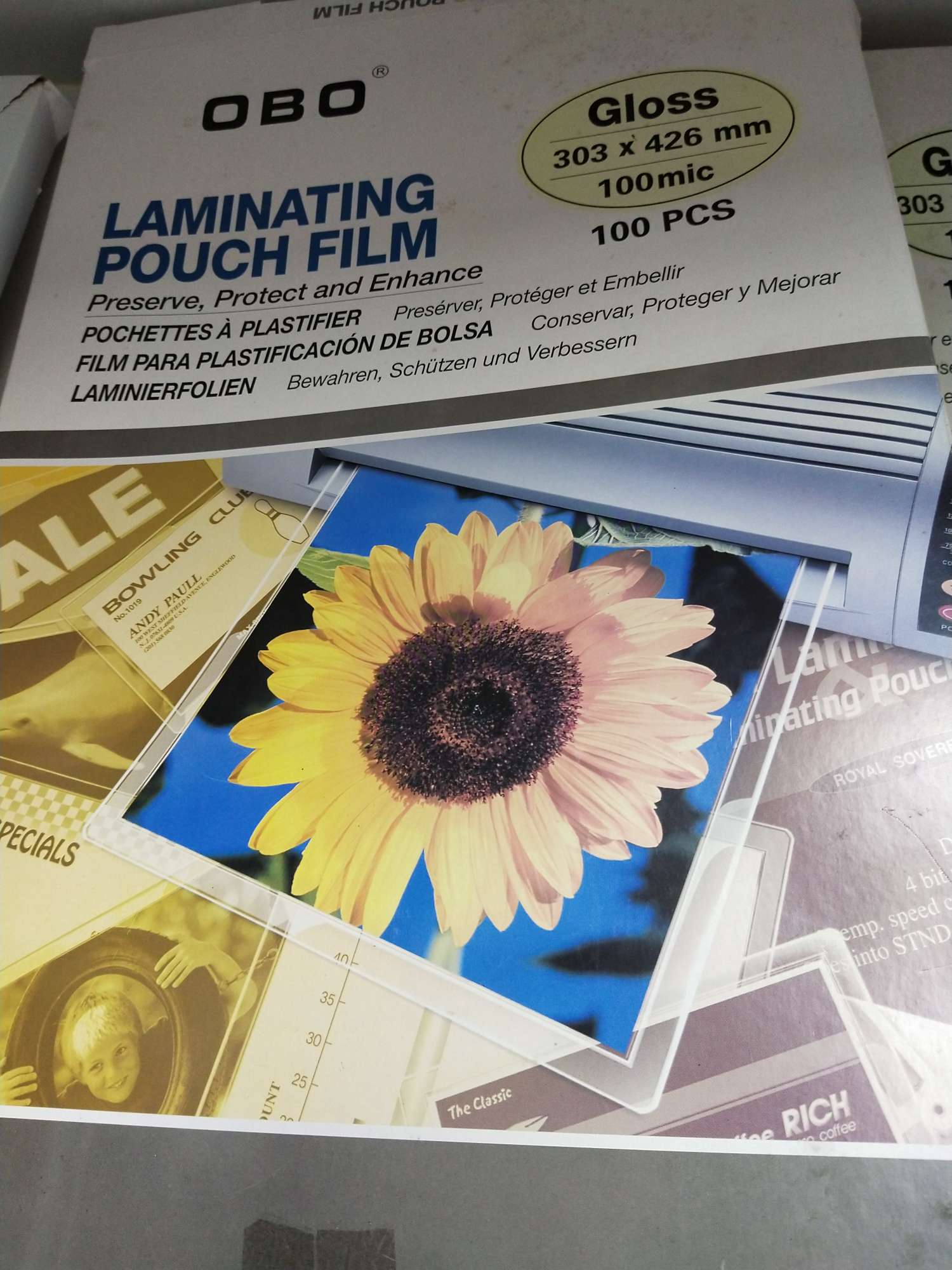 OBO card film Plastic film photo Plastic film/plastic photo thermoplastic film 303*426*100