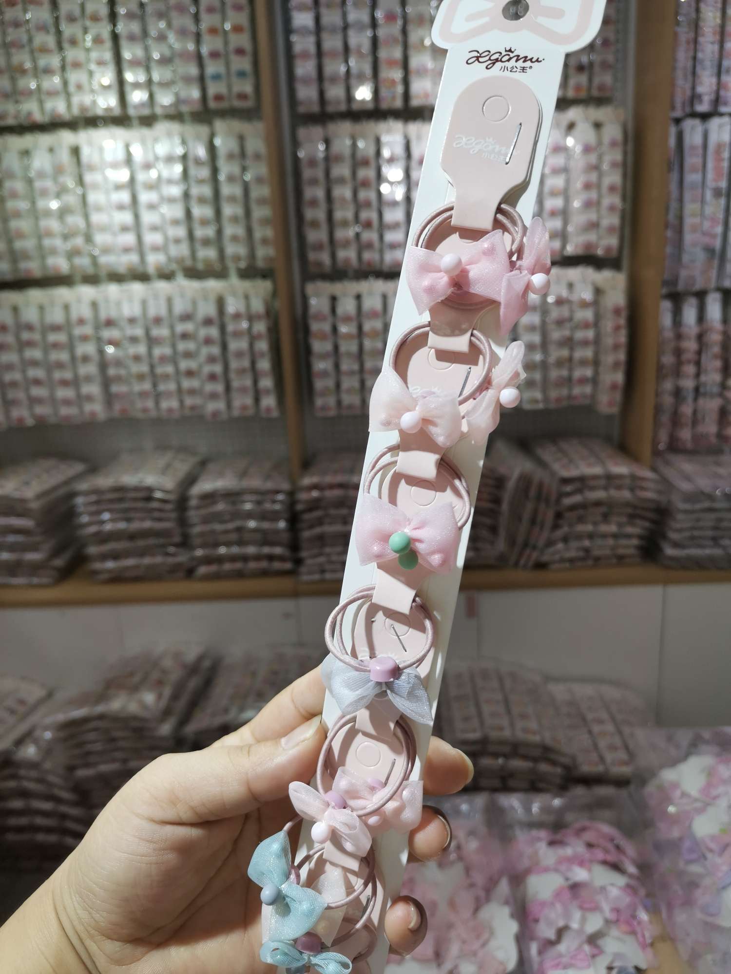 Children selling new cloth bow tie leather band