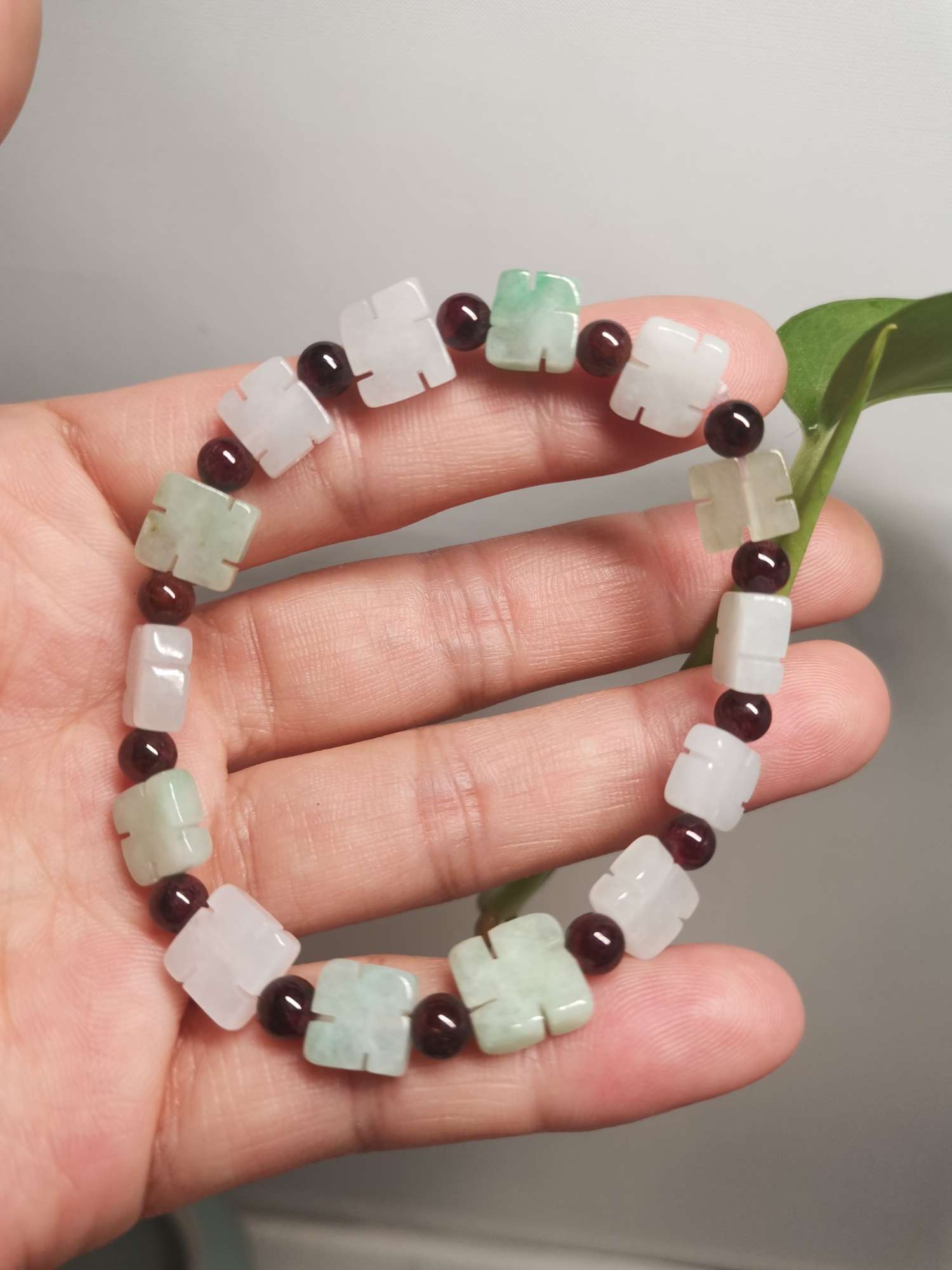 Myanmar jade jade. Pulsera buddha light details Picture