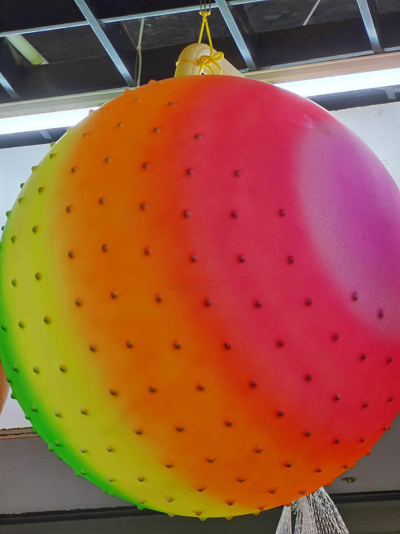 45cm彩虹按摩手柄球