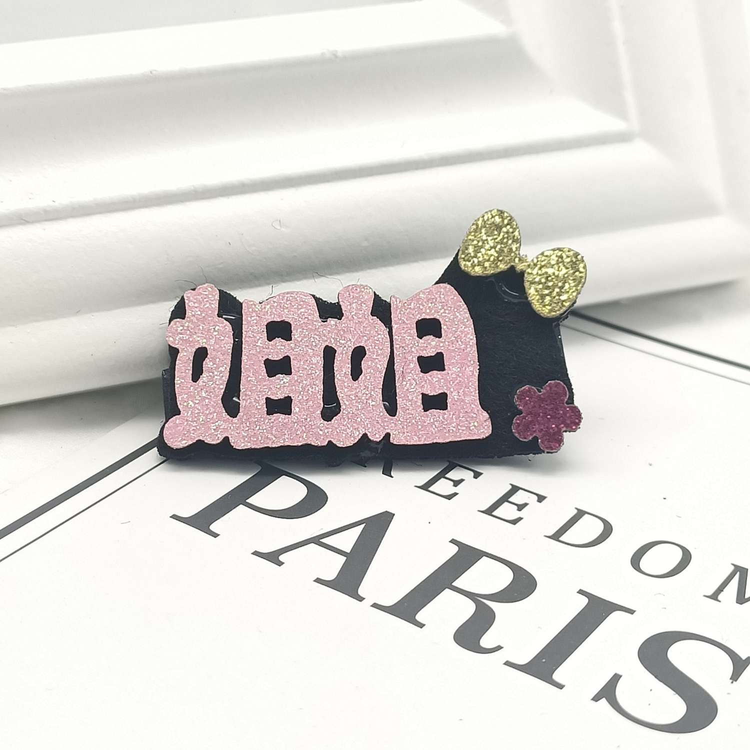 Korean children's hairpin headwear, princess, super cute and adorable text 9-side clip, girls' trend hairpin headwear, cute Specification image