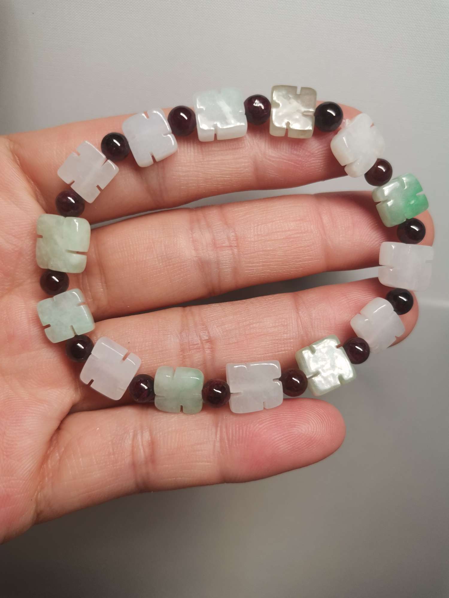 Myanmar jade jade. Pulsera buddha light Item Picture