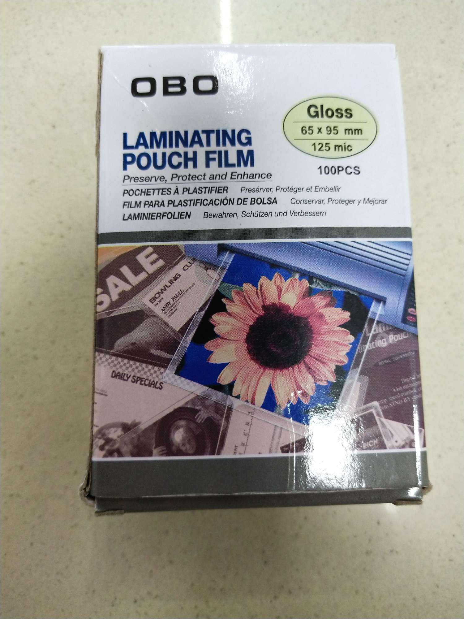 OBO card film Plastic film photo Plastic film/plastic photo Thermoplastic film 65*95*125