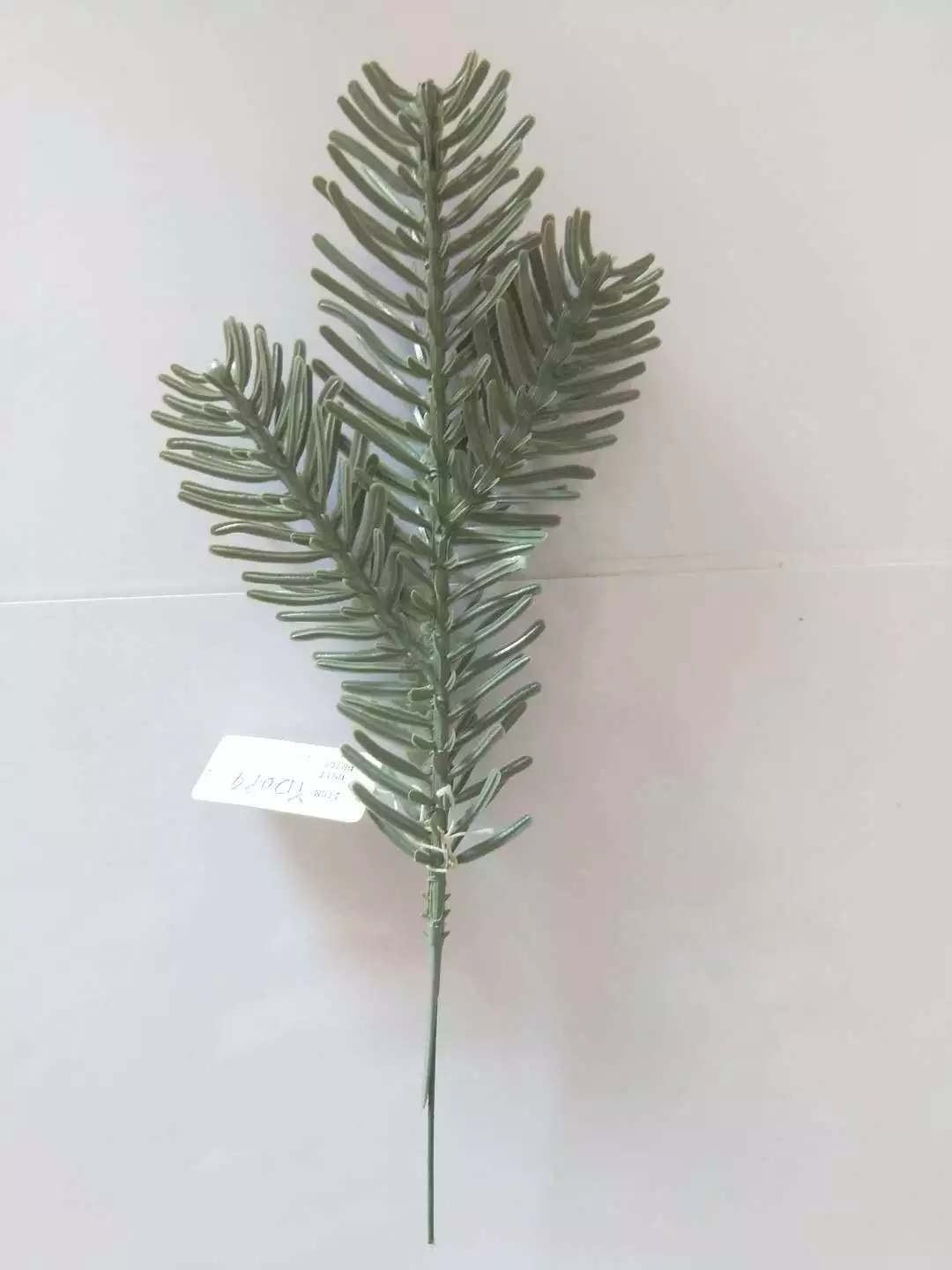 23*9厘米三叉双面立体松针枝 圣诞树PE松枝装饰插花工艺品配件